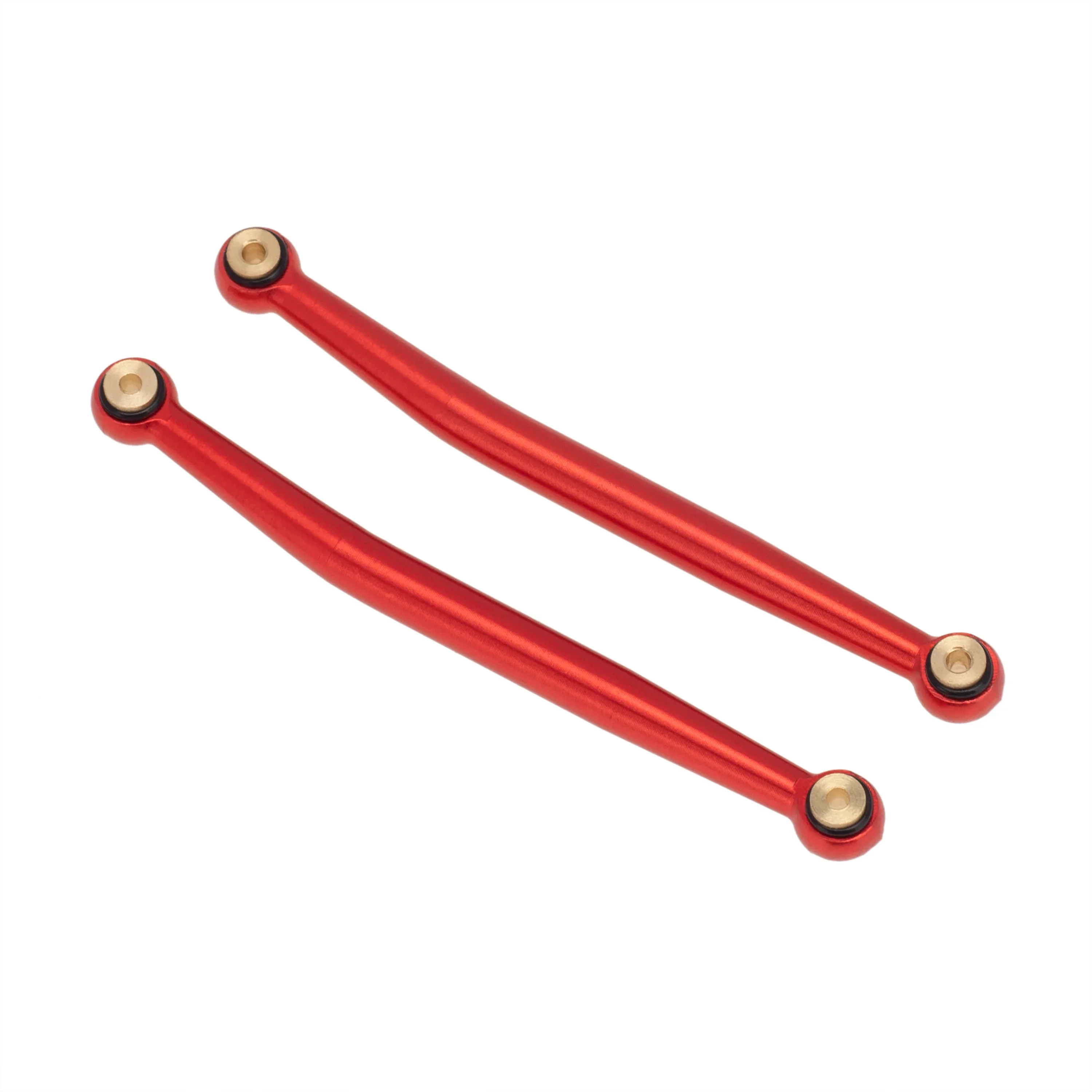 MEUS Racing Aluminum Alloy Link and Steering Rod Kit for Axial SCX24 B-17 C10 Jeep 1/24 RC Car (Red) - Image 4