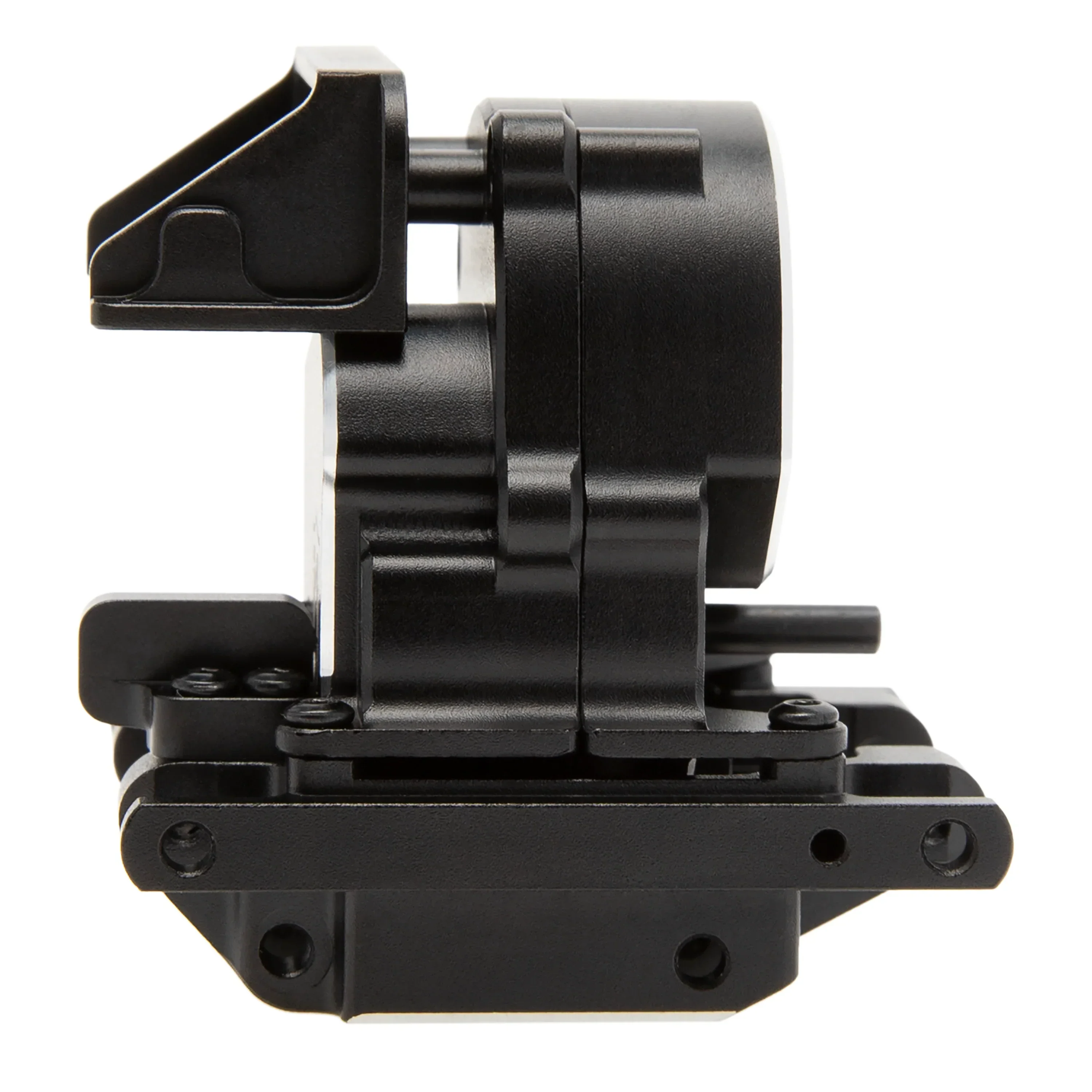 MEUS Racing Aluminum Dual Speed Gearbox Gearbox High Speed 15.7:1 Low Speed 56.6:1 for TRAXXAS 1/18 TRX4M Crawlers Upgrade Parts - BLACK - Image 3