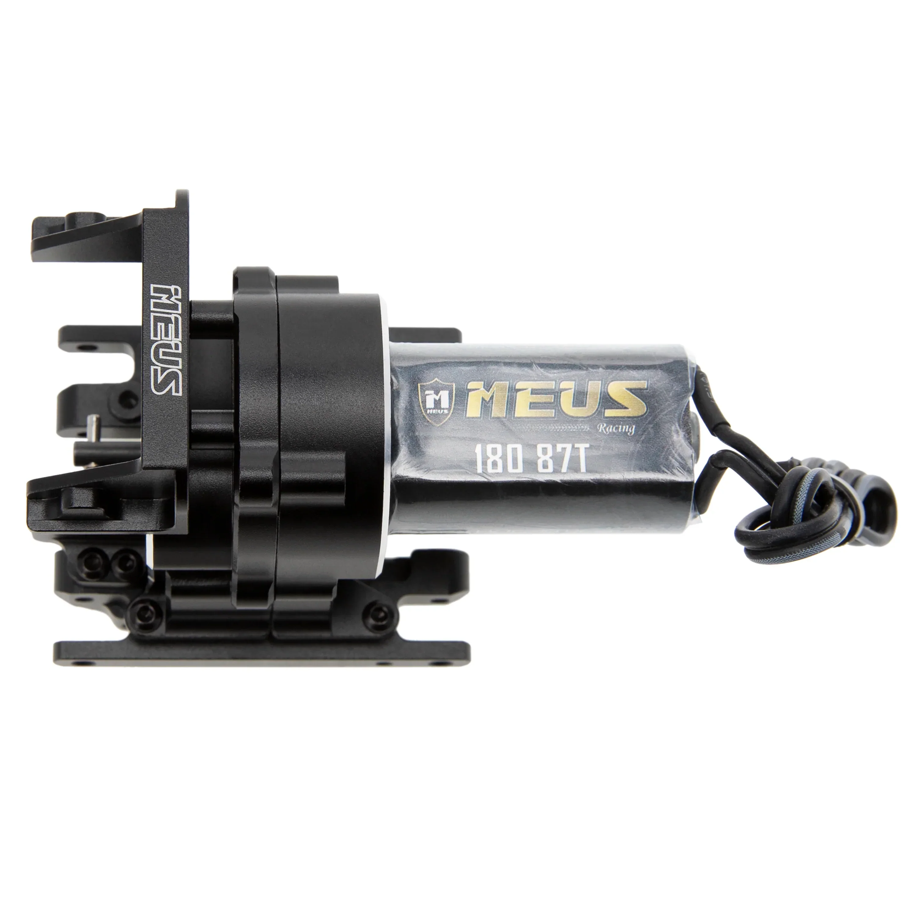 MEUS Racing Aluminum Dual Speed Gearbox Gearbox High Speed 15.7:1 Low Speed 56.6:1 for TRAXXAS 1/18 TRX4M Crawlers Upgrade Parts - BLACK - Image 4