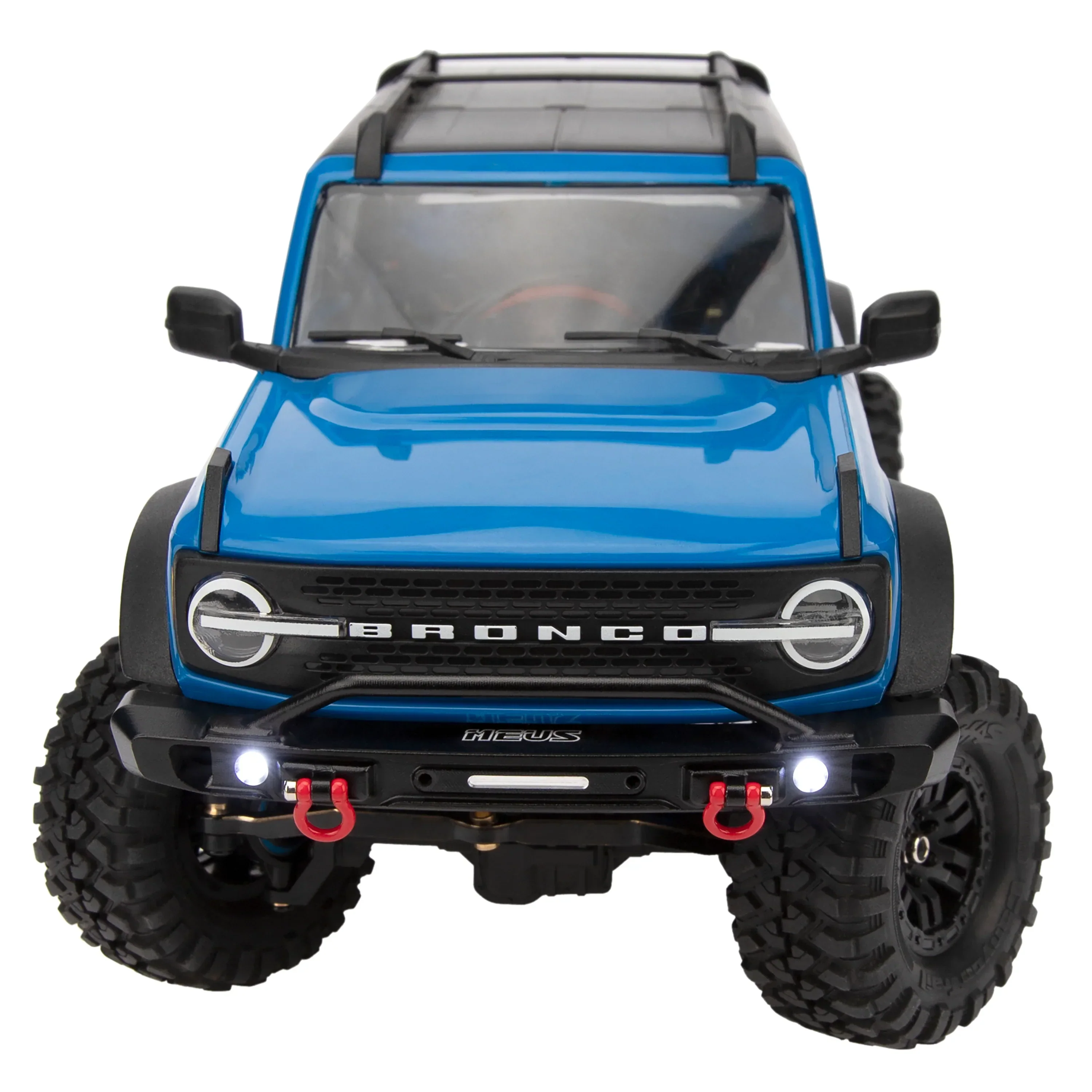 MEUS RACING  Aluminum Front/rear Bumper with LED Lights for TRX4M 1/18th RC Crawler Car Upgrades (Front Bumper for Bronco) - Image 4