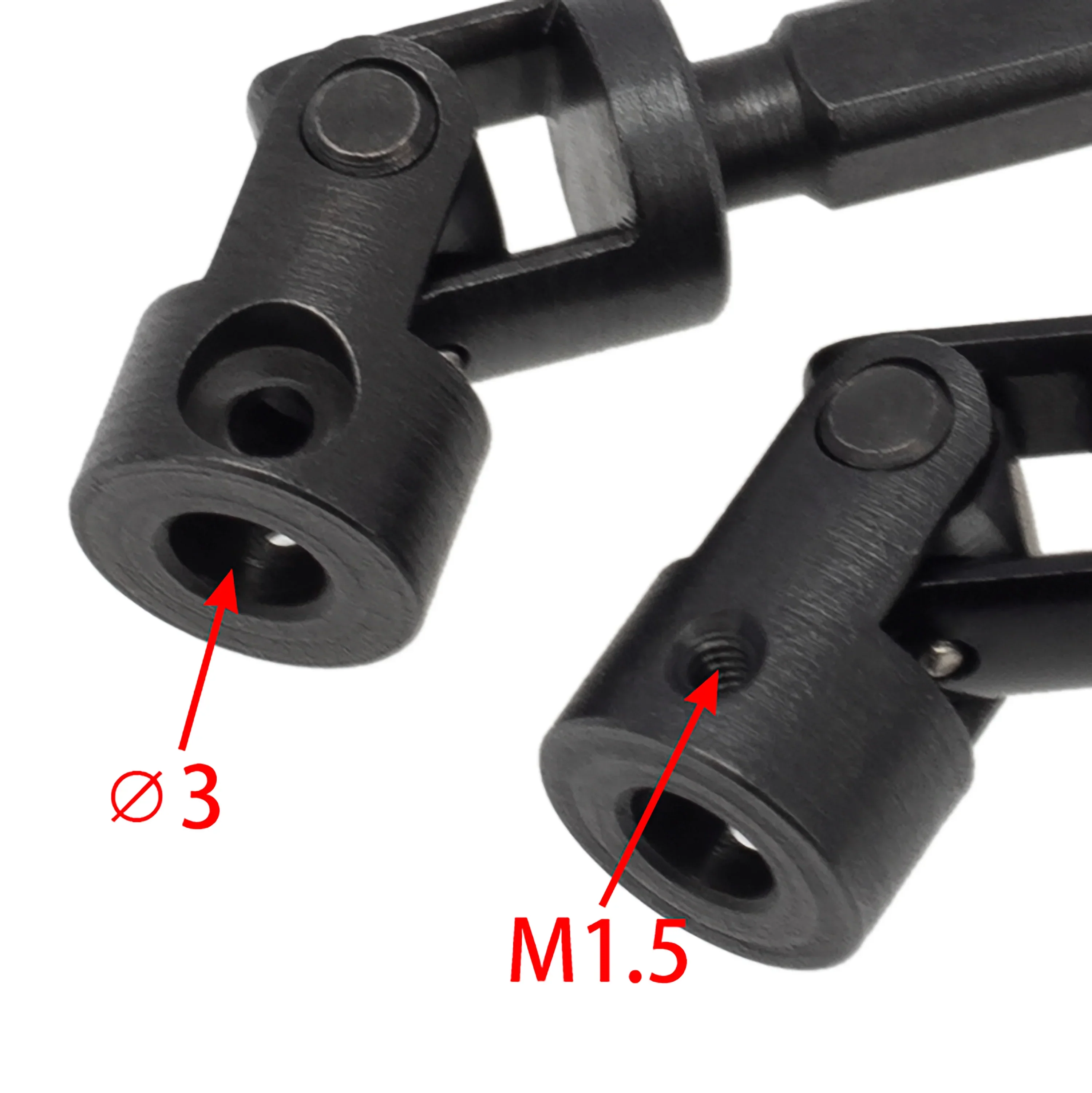 Meus Racing Aluminum High Clearance Links /Steel Driveshaft Set For Axial SCX24 6×6 Refit Kits - RED - Image 3