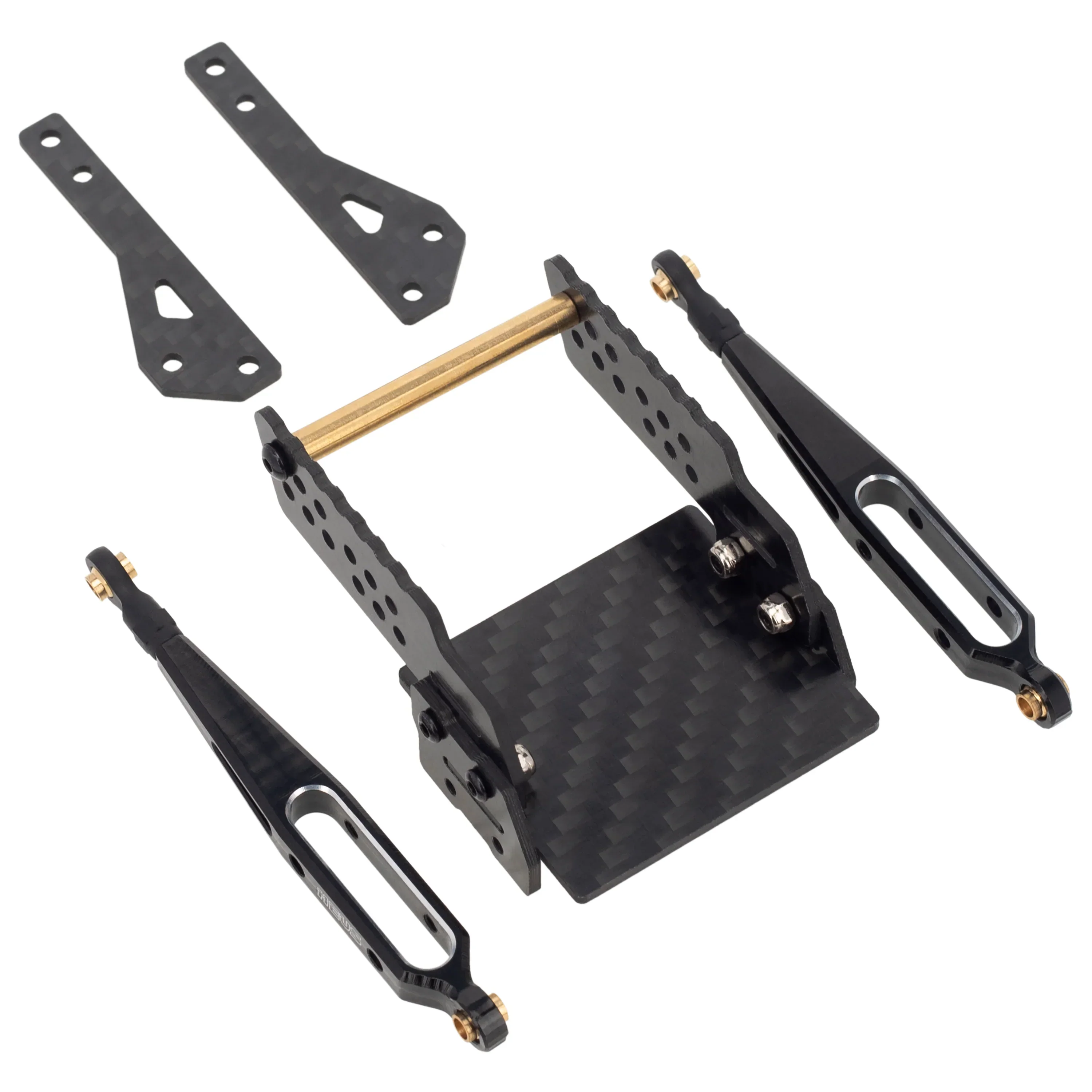 MEUS Racing Aluminum Rear Suspension Trailing arms;Rear Knife Arms; Dual Shocks for 1/18 TRX4M Crawler Upgrade - Image 2