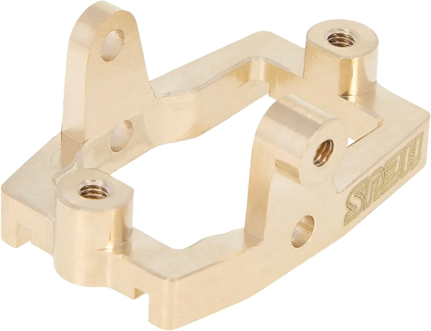 Meus Racing Aluminum Servo Mount Metal Servo Mount for 1/18 TRX4M TRX-4M RC Crawler Upgrade Parts Accessories (Brass) - Image 2