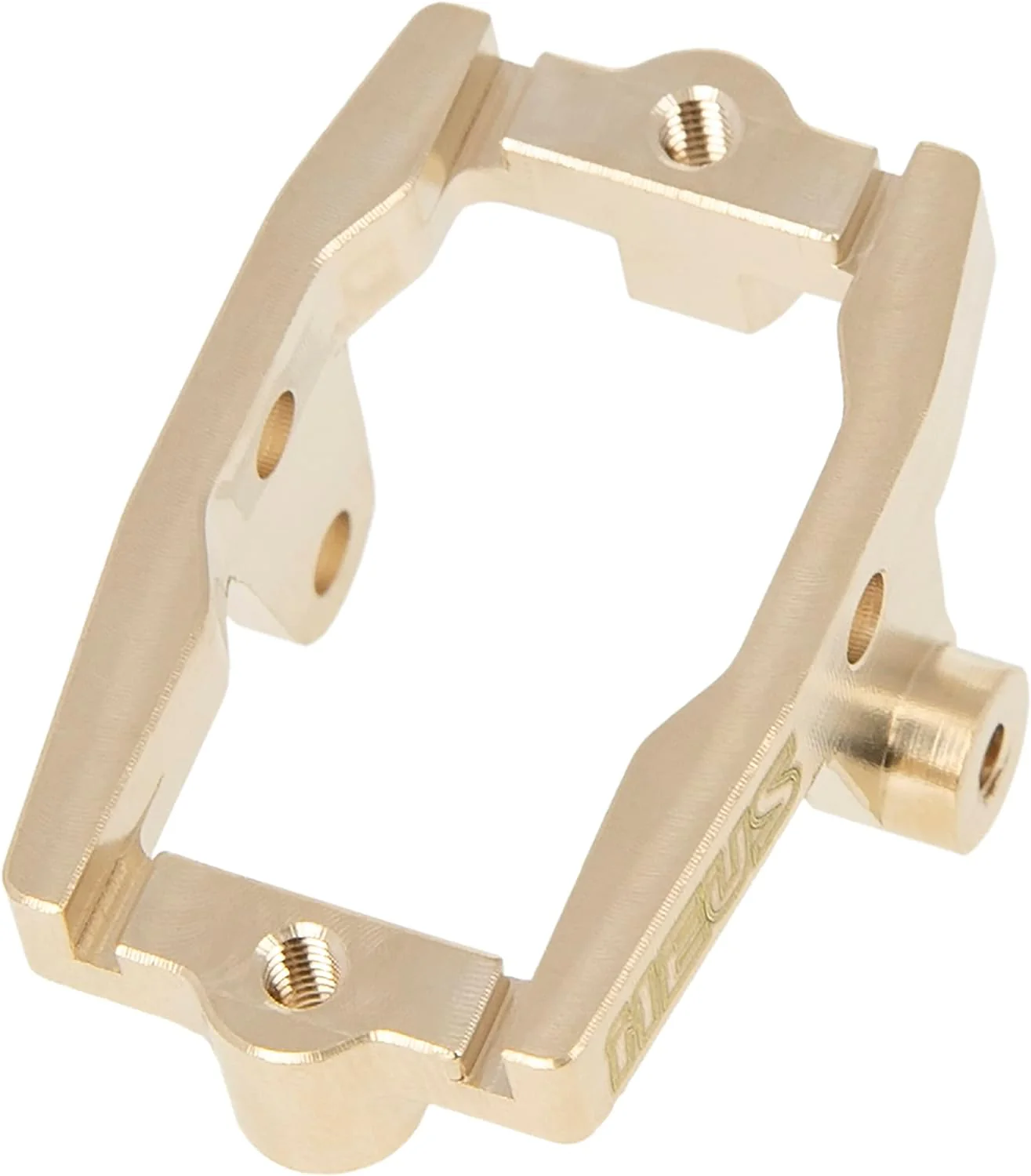 Meus Racing Aluminum Servo Mount Metal Servo Mount for 1/18 TRX4M TRX-4M RC Crawler Upgrade Parts Accessories (Brass) - Image 3