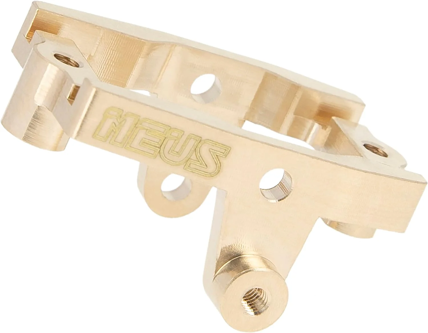 Meus Racing Aluminum Servo Mount Metal Servo Mount for 1/18 TRX4M TRX-4M RC Crawler Upgrade Parts Accessories (Brass) - Image 4