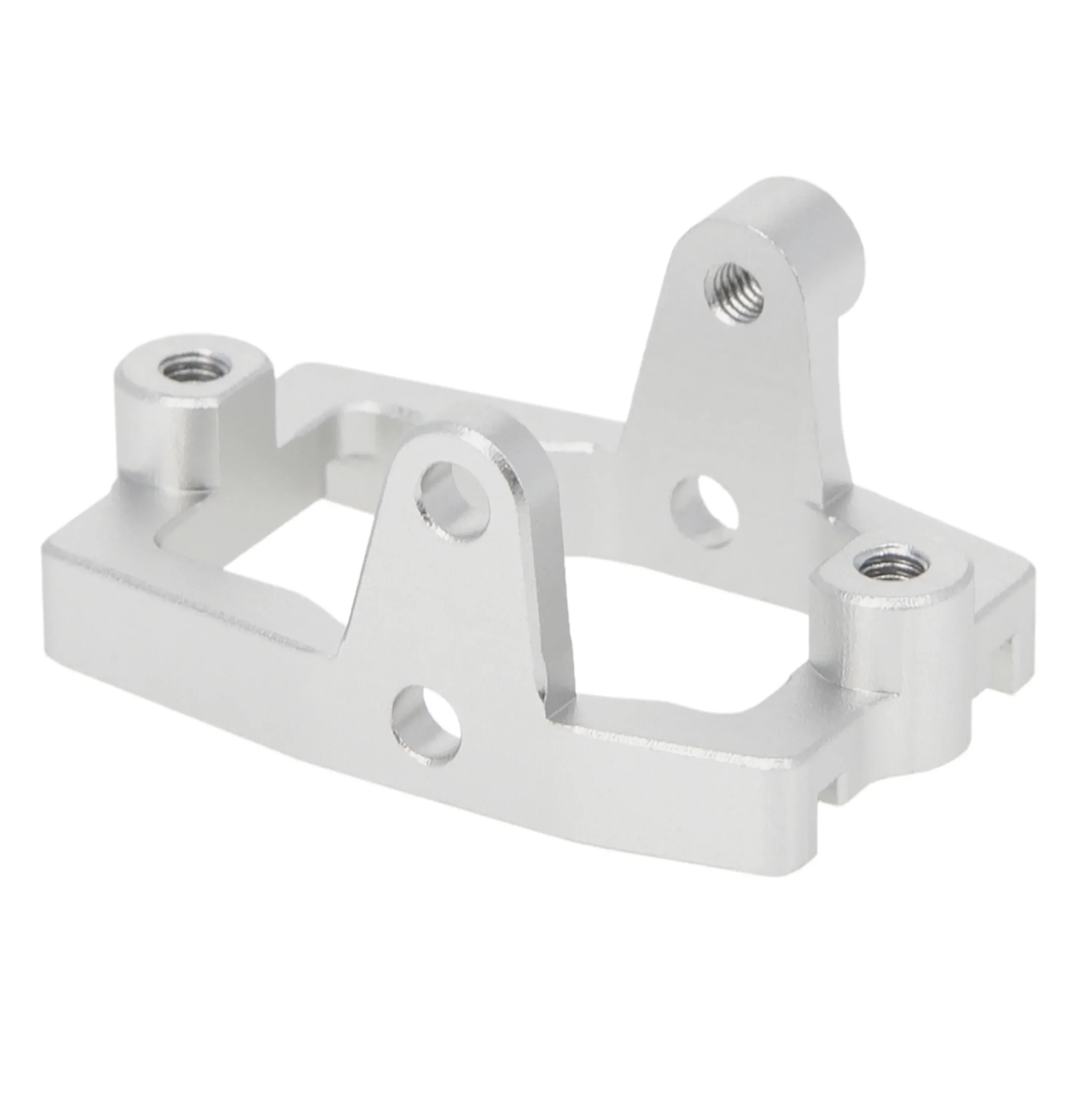 Meus Racing Aluminum Servo Mount Metal Servo Mount for 1/18 TRX4M TRX-4M RC Crawler Upgrade Parts Accessories - SILVER - Image 2