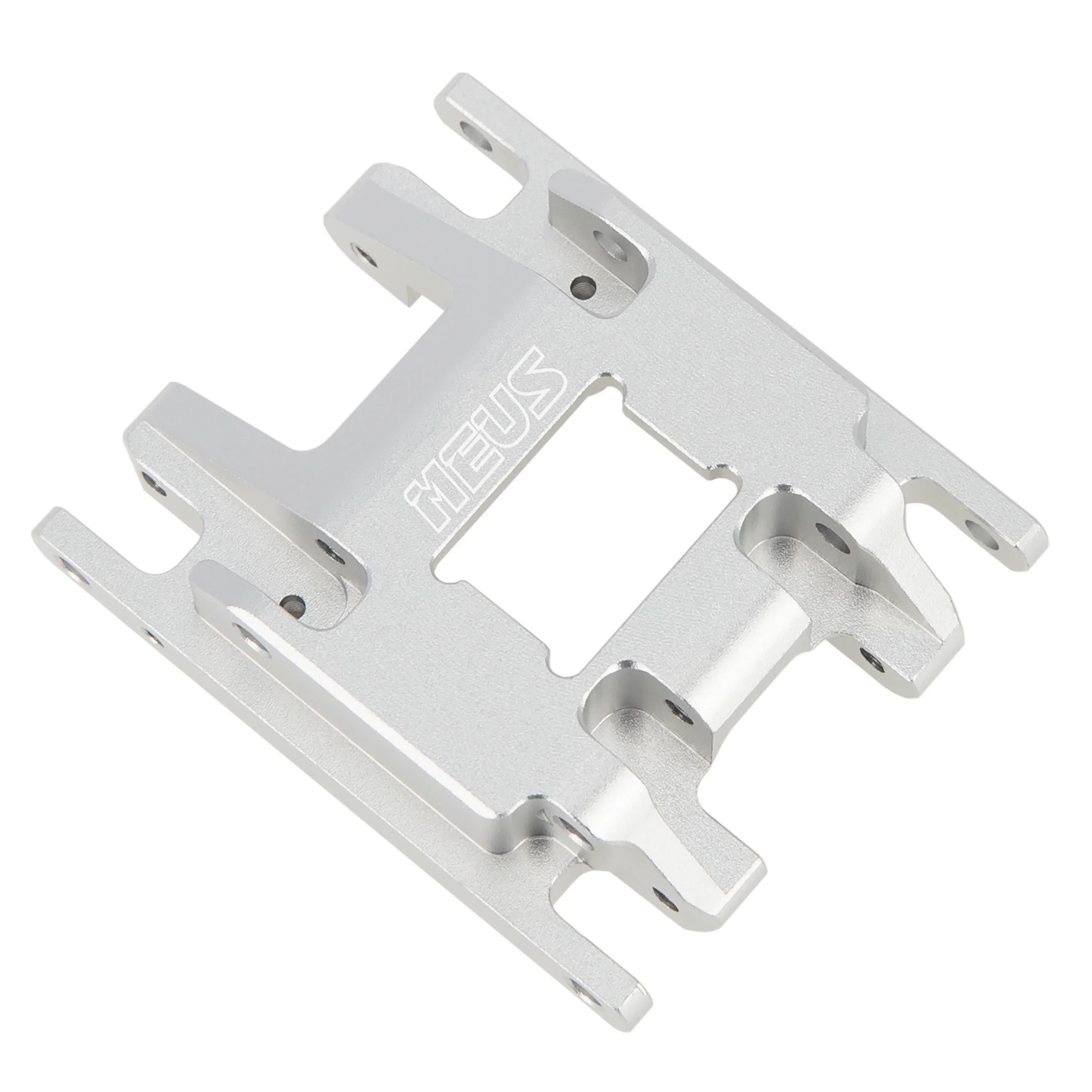 Meus Racing Aluminum Transmission Plate Metal Chassis Skid Plate for 1/18 RC Crawler Car TRX-4M TRX4M - SILVER - Image 2