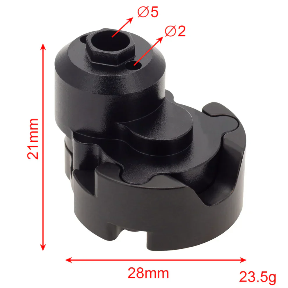 MEUS Racing Ascent 18 Brass Rear Axle Weights Cover for Redcat Ascent-18 1/18 RC Crawler Upgrades Parts - Image 2