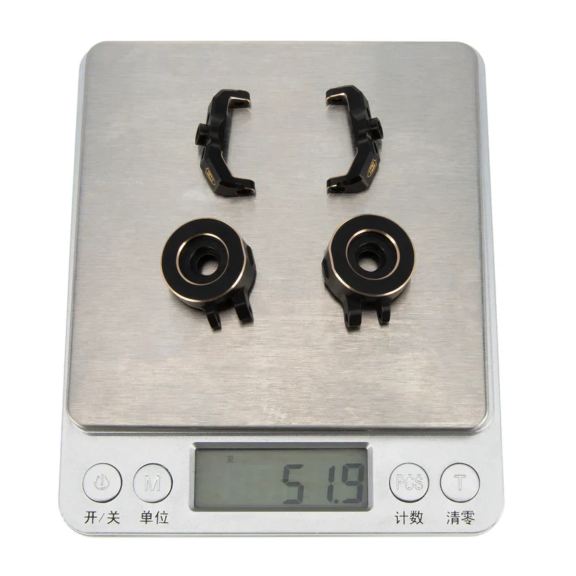 Meus Racing Brass C-hub Caster Block Steering Knuckles Counterweight 52g/set for 1/18 TRX4M - Image 9