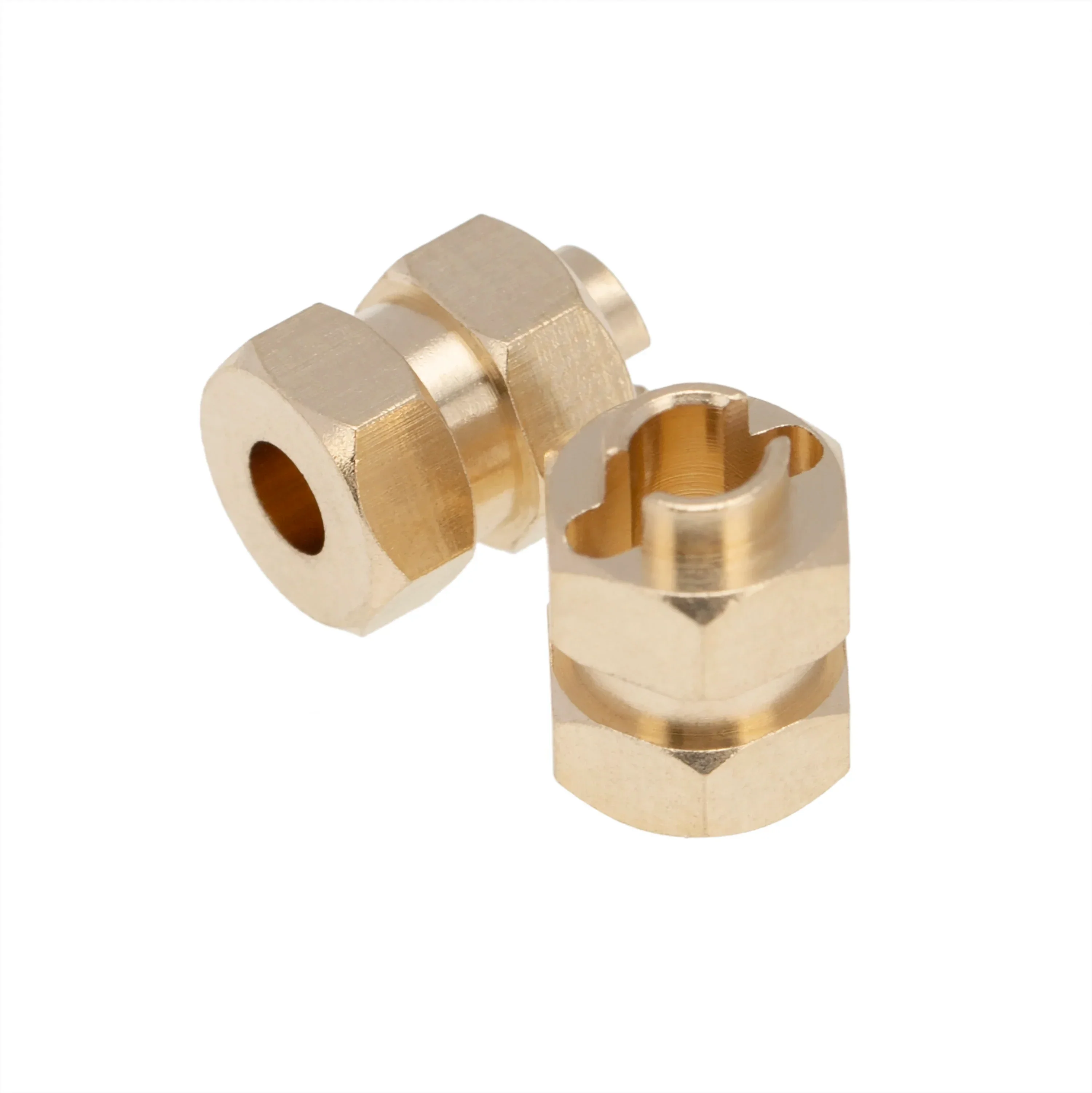 MEUS Racing Brass Extended Hex Wheel Hubs Hex Drive Adapters for AXIAL SCX24 1/24 RC Crawler Car Single Side Widening of Widening Combiner 4mm - Image 2