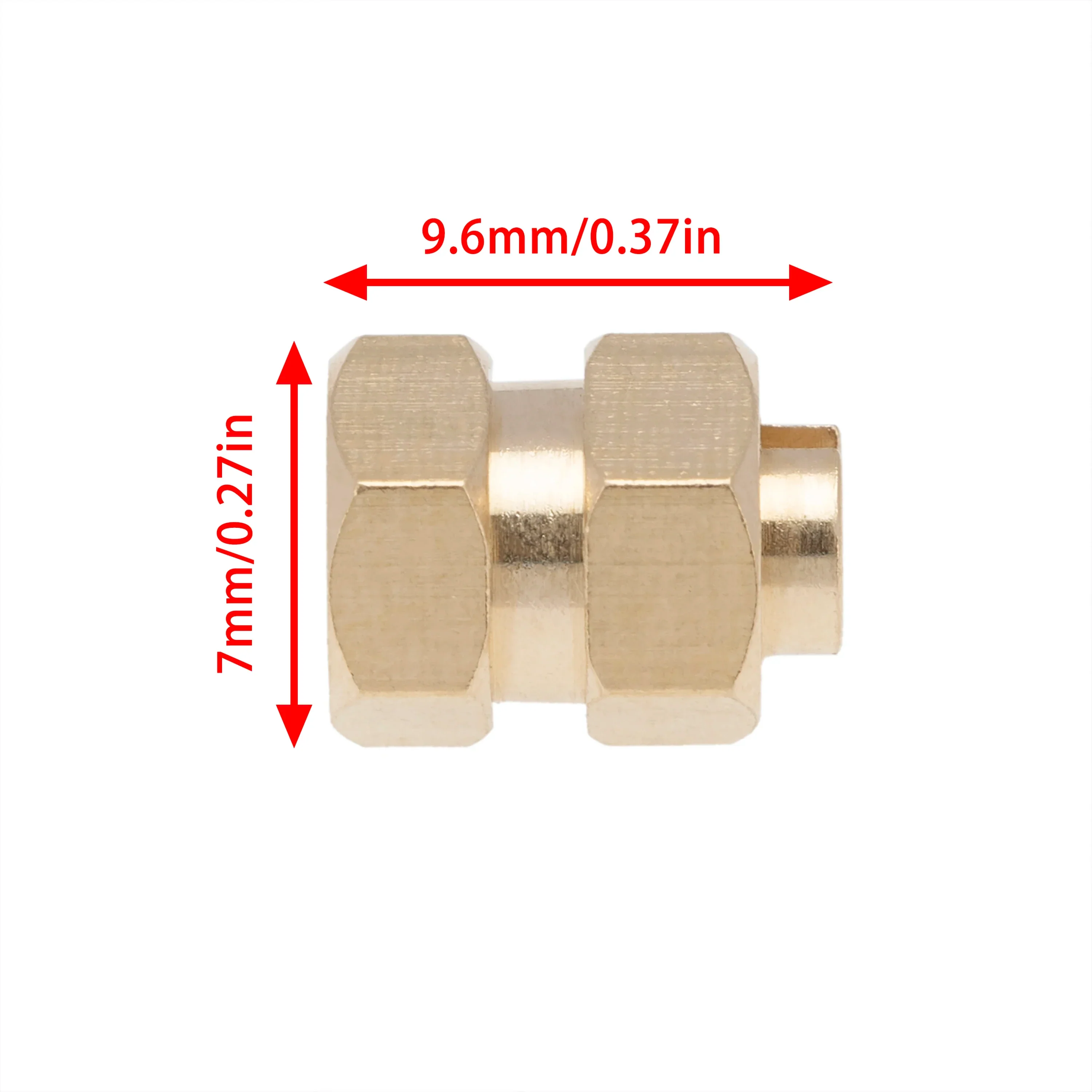 MEUS Racing Brass Extended Hex Wheel Hubs Hex Drive Adapters for AXIAL SCX24 1/24 RC Crawler Car Single Side Widening of Widening Combiner 4mm - Image 4