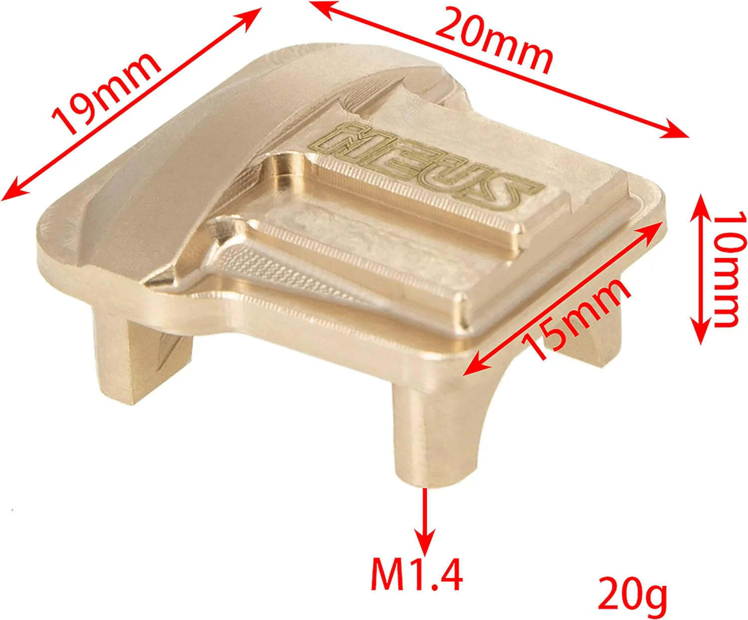 Meus Racing Brass Front Rear Axle Diff Cover for 1/18 RC Crawler Car TRX4M TRX-4M Bronco Defender Upgrade Parts - Image 5