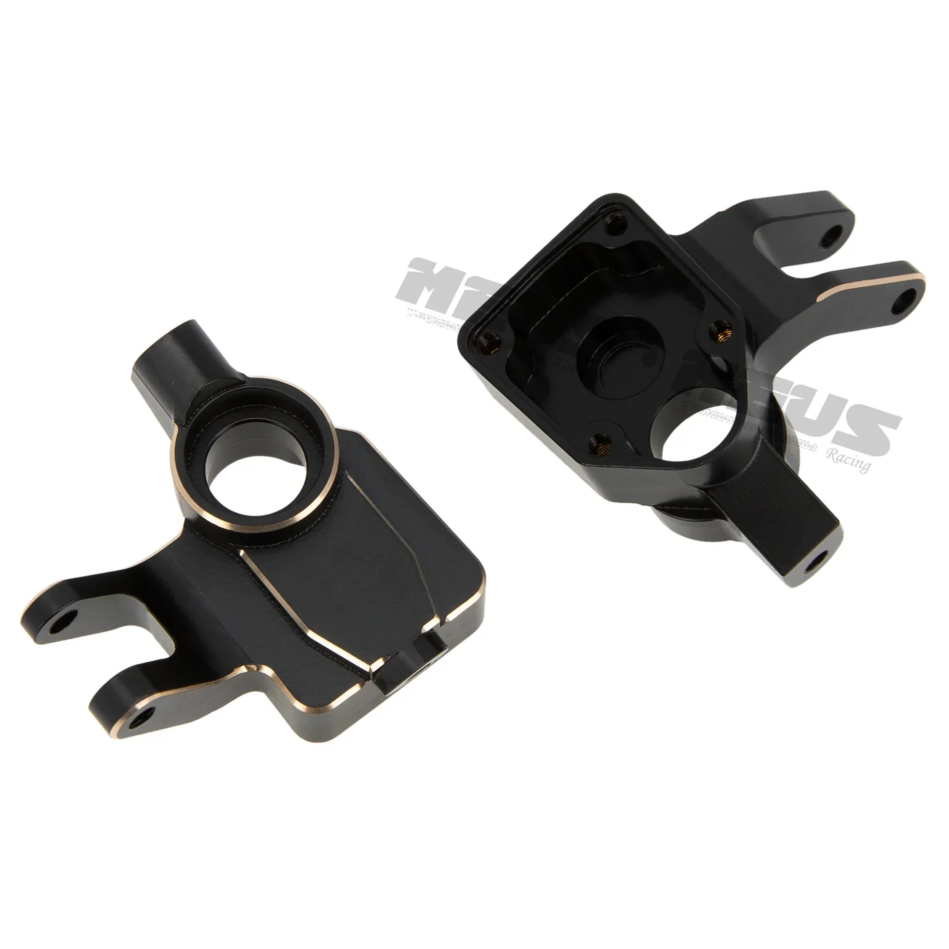 Meus Racing Brass Portal  Steering Knuckles For Axial 1/18 UTB18 - BLACK - Image 2