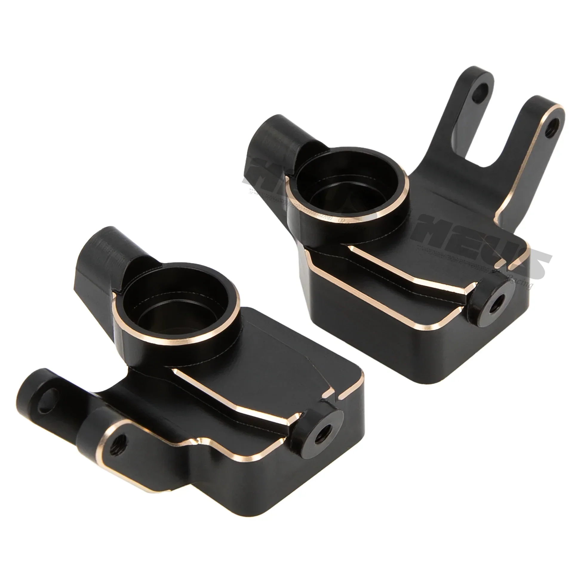 Meus Racing Brass Portal  Steering Knuckles For Axial 1/18 UTB18 - BLACK - Image 4