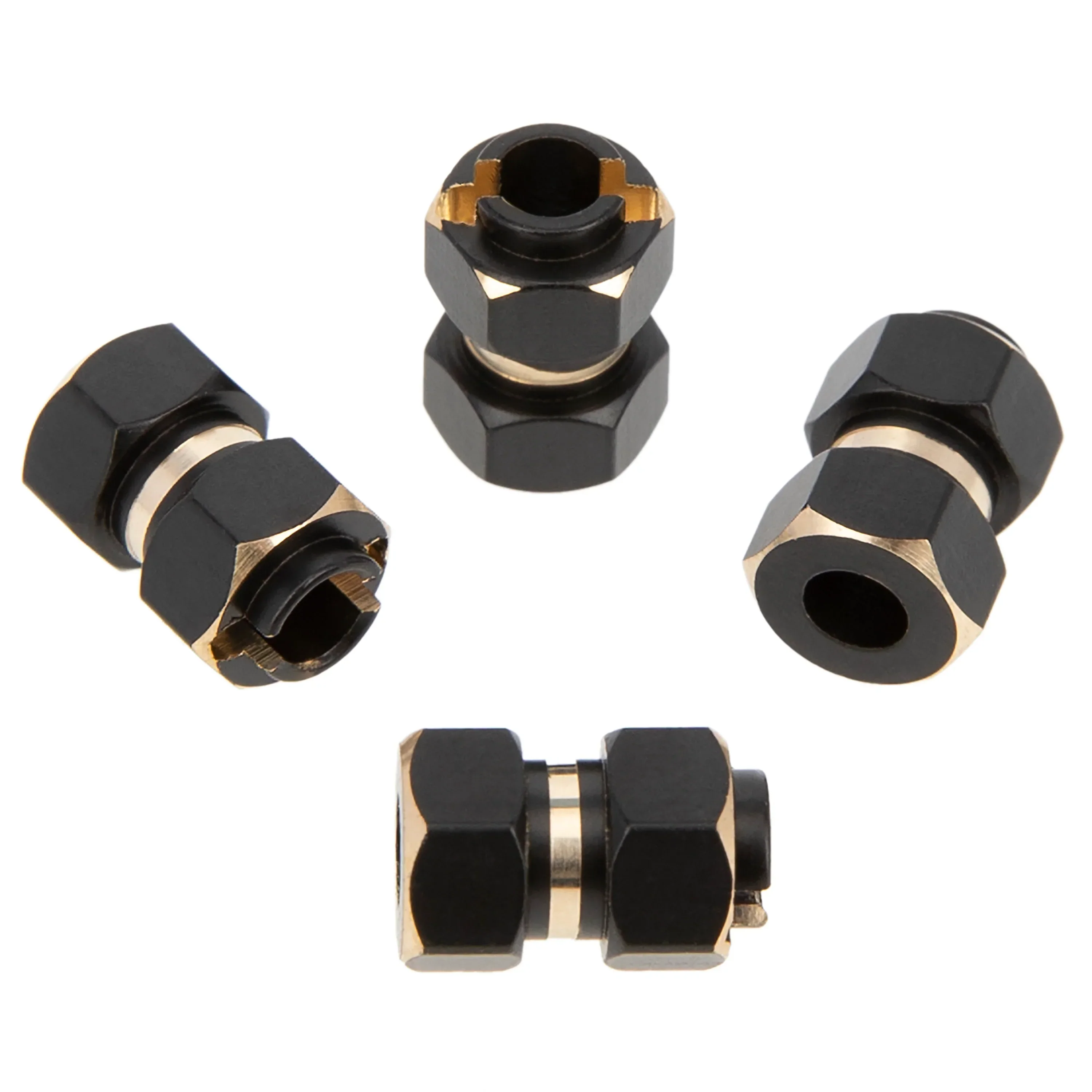 Meus Racing Brass Wheel Hex Hub Extenders Adaptor 10mm(+6mm) for 1/18 RC Crawler Car TRX-4M TRX4M Upgrade Parts - Image 5