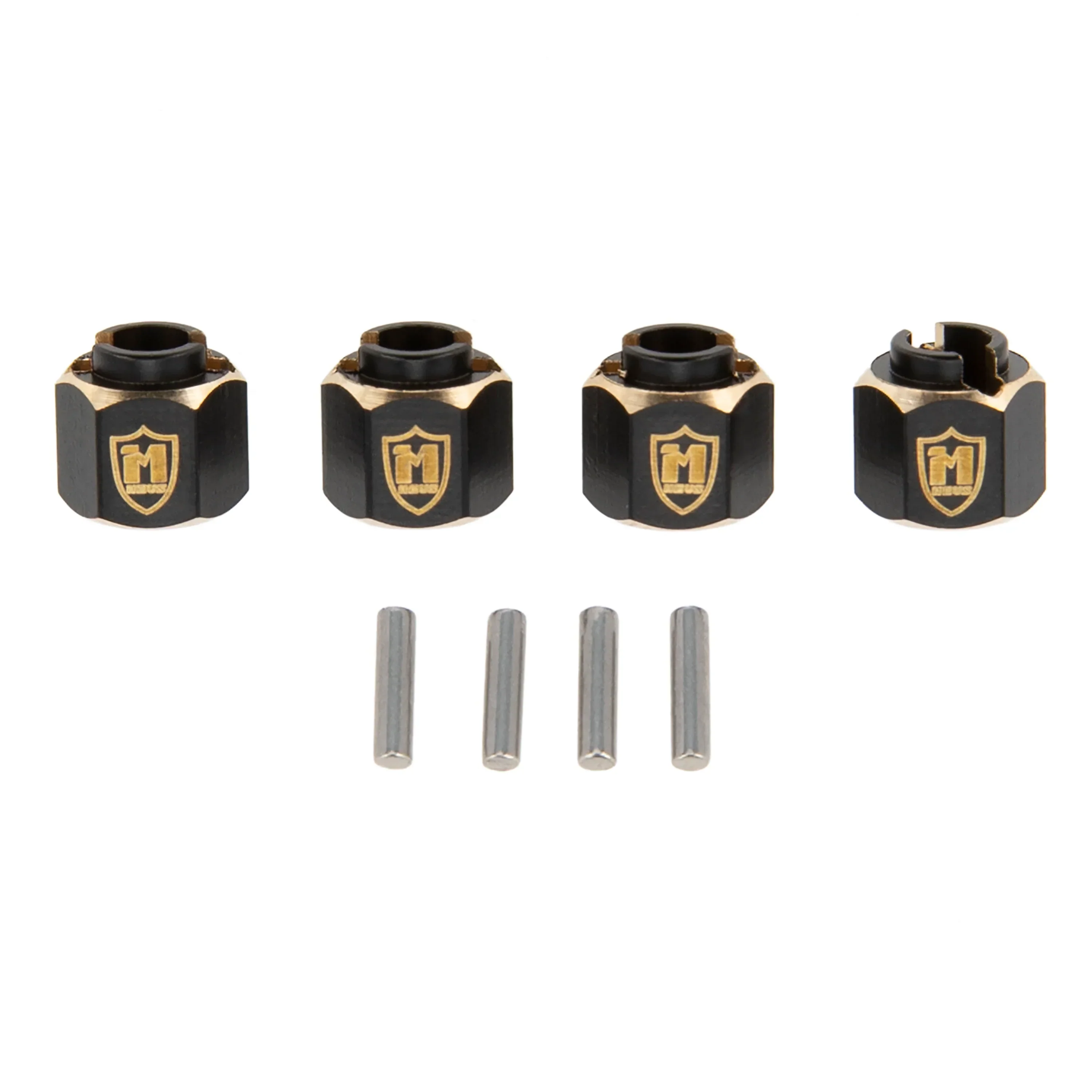 Meus Racing Brass Wheel Hex Hub Extenders Adaptor 6mm(+2mm) for 1/18 RC Crawler Car TRX-4M TRX4M Upgrade Parts