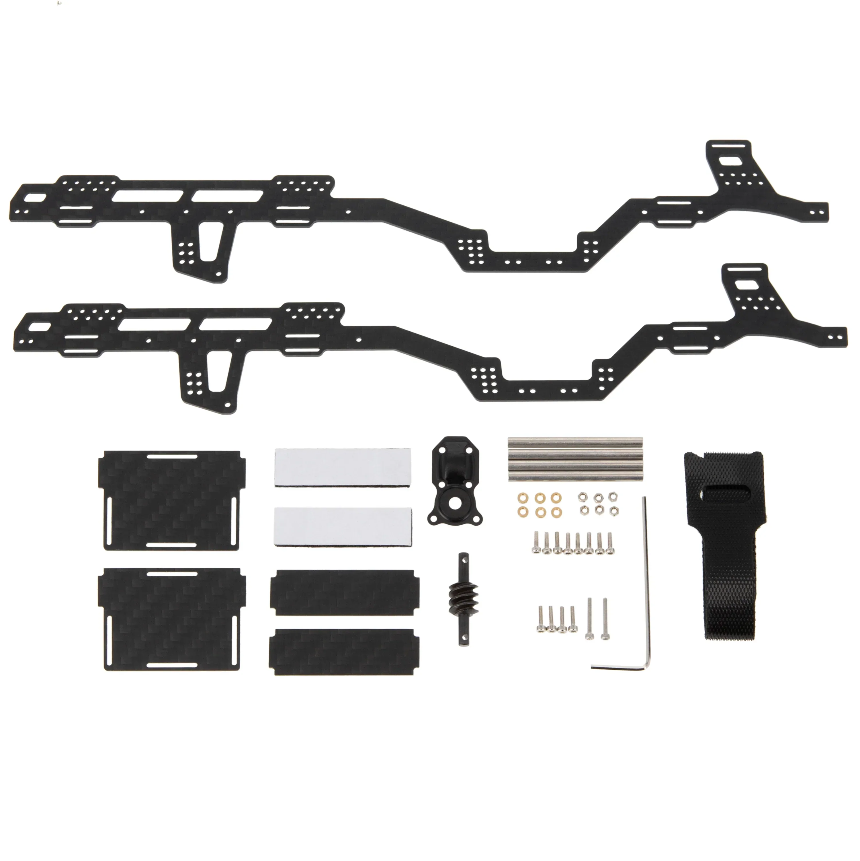 Meus Racing Carbon Fiber LCG Chassis /Center Axle Cover/Gear for Axial SCX24 6×6 Refit Kits - Image 5