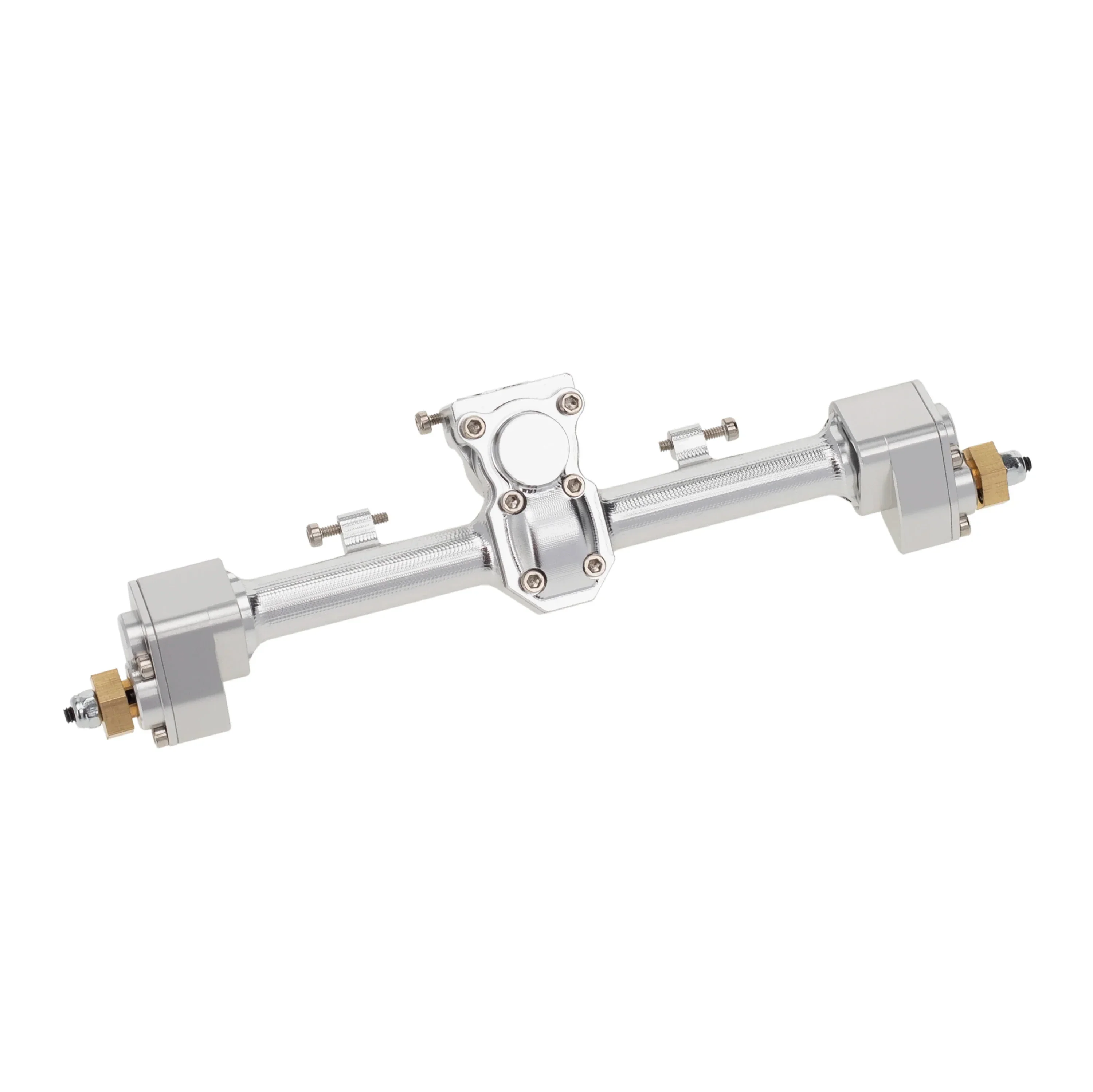MEUS Racing CNC Aluminum Front and Rear Axle for SCX24 90081 C10 & SCX24 90081 C10 Jeep (Silver) - Image 2
