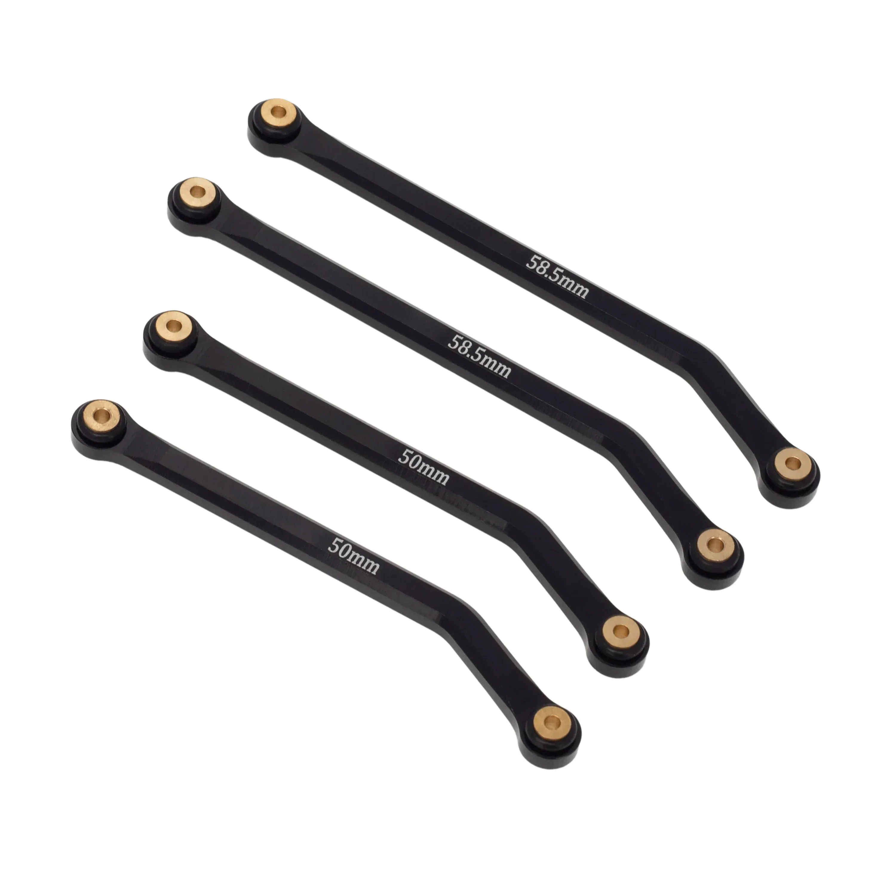 MEUS Racing CNC Aluminum High Clearance Chassis Links for 1/24 RC Crawler Axial SCX24 AXI00001 C10 AXI00002 Jeep JLU Ford Bronco AXI00006 (Black) - Image 6