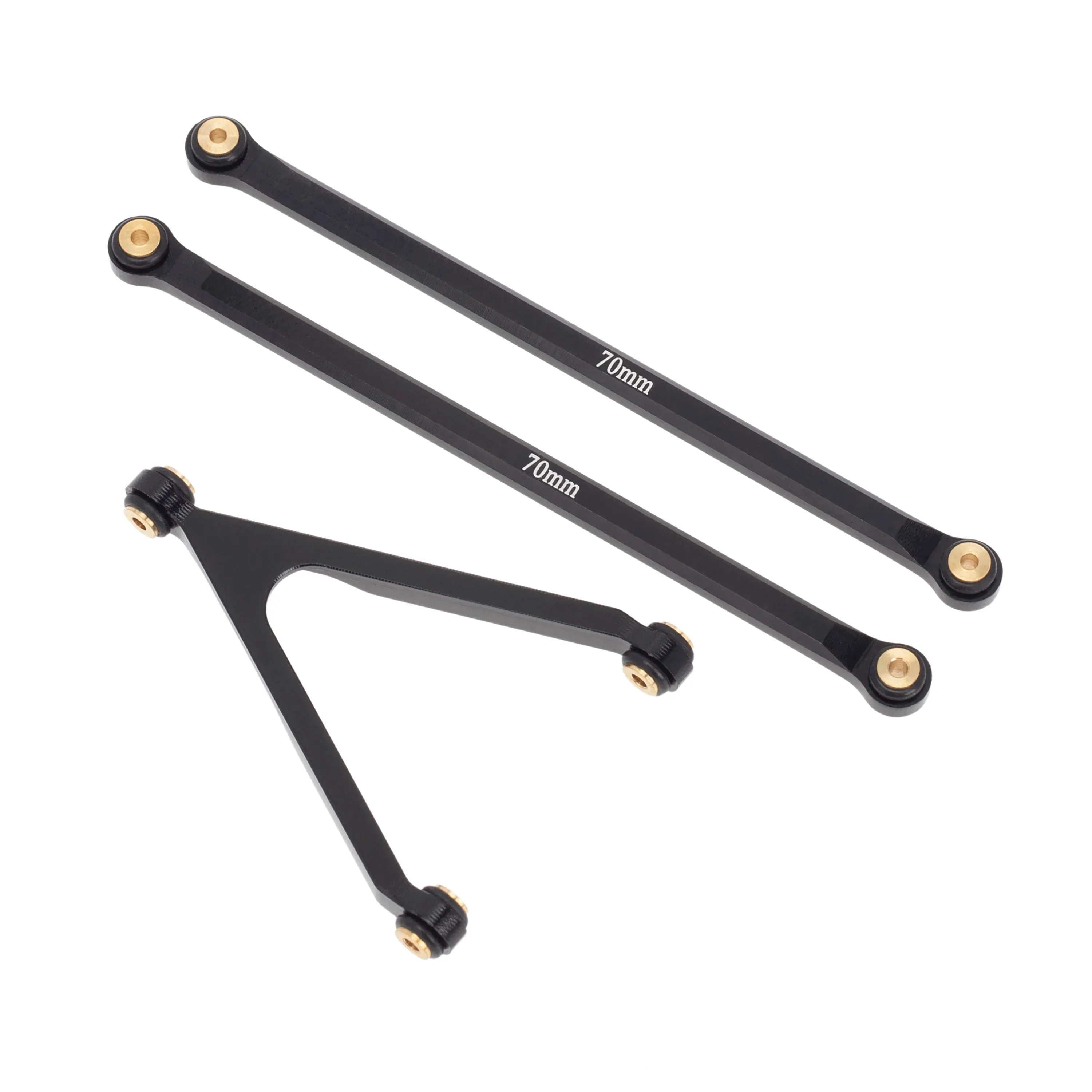 MEUS Racing CNC Aluminum High Clearance Chassis Links for 1/24 RC Crawler Car Axial SCX24 Jeep Gladiator AXI00005 (Black) - Image 5