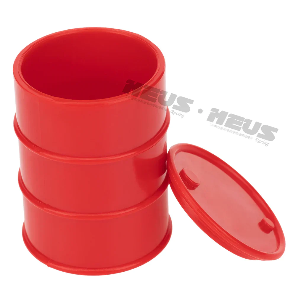 Meus Racing Decoration Parts Plastic Oil Drum Luggage Traction Board Ramps Restoring Sand Ladder Luggage Net for 1/18 TRX4M & 1/24SCX24 - RED - Image 4