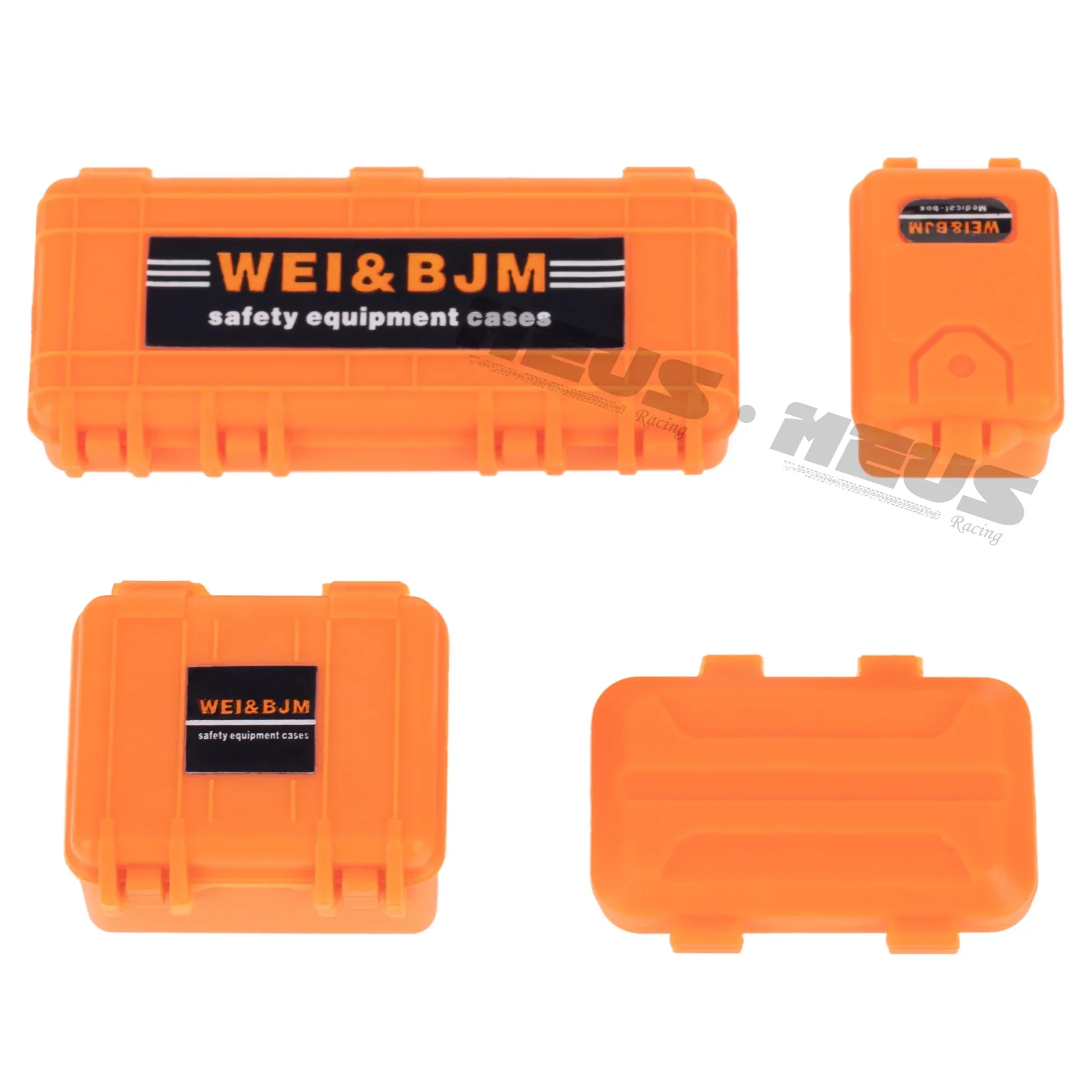 Meus Racing Decoration Parts Plastic Oil Drum Luggage Traction Board Ramps Restoring Sand Ladder Luggage Net for 1/18 TRX4M & 1/24SCX24 - ORANGE - Image 2