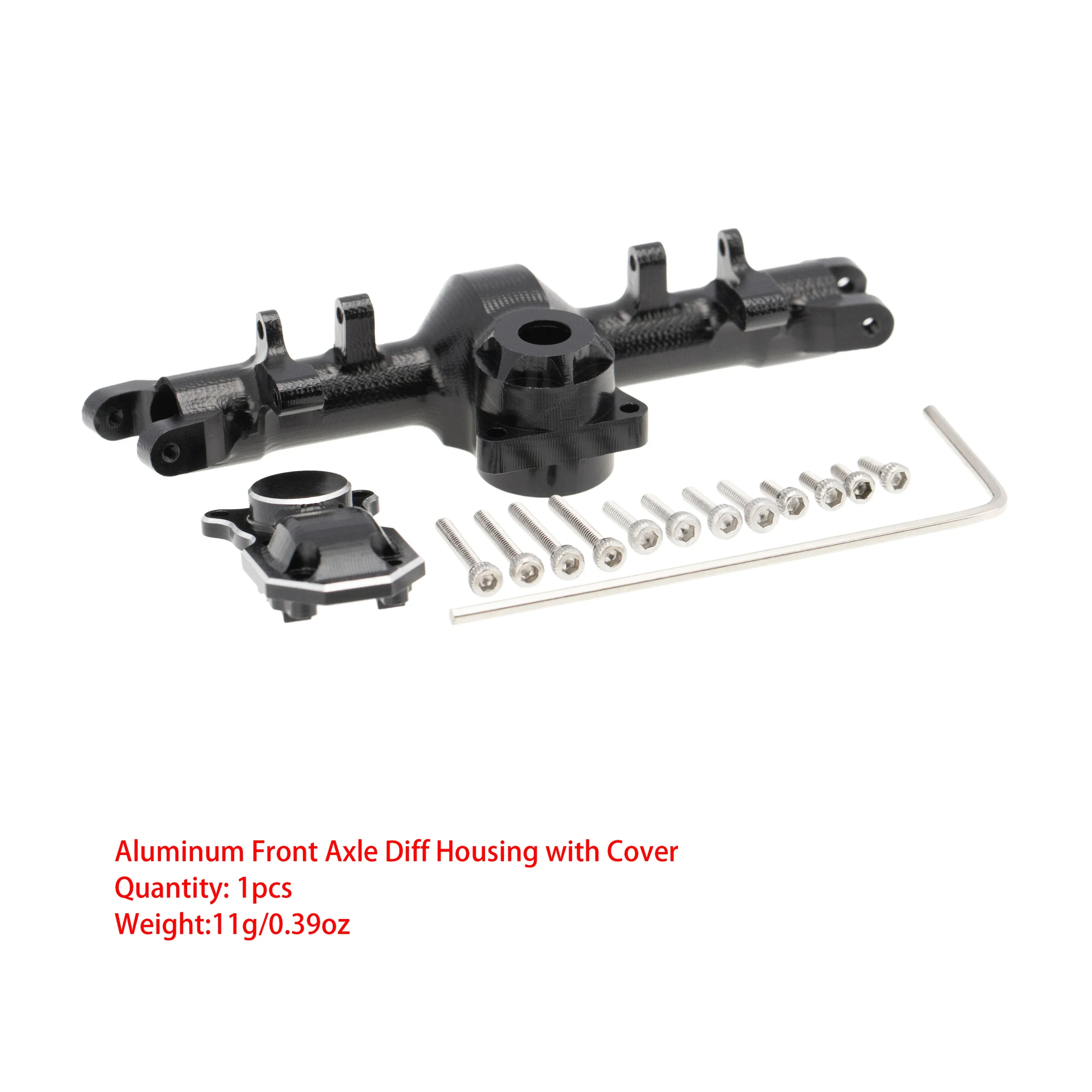 MEUS Racing Axle Housing Cover with Back Cover for 1/24 Axial SCX24 (Front axle)