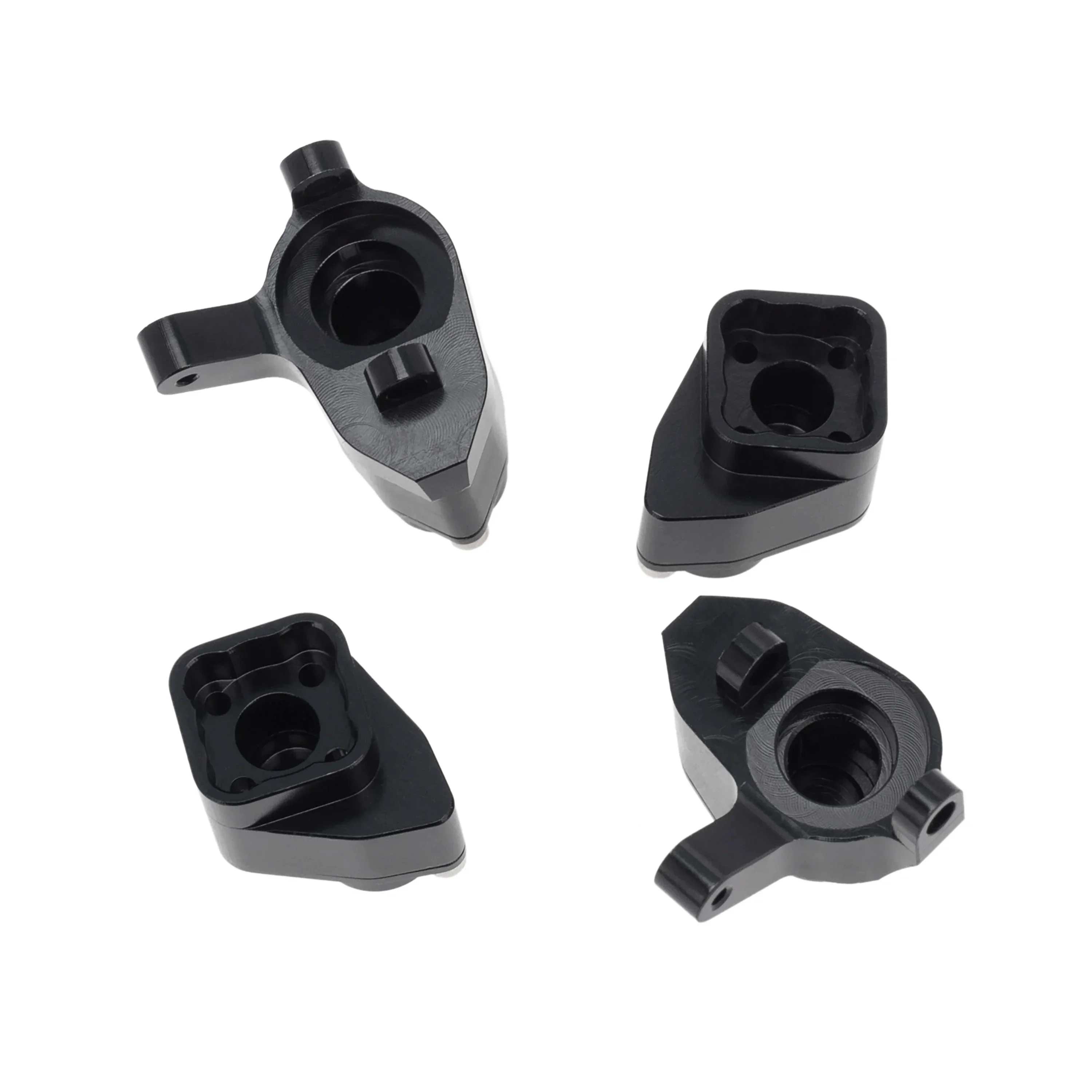 MEUS Racing Front & Rear Axle Refit High Lift Portal Axles Kit, CNC Machined Aluminum Portal Axle Units Upgrades Accessories Parts for Axial SCX24 90081 C10 Jeep - Black - Image 4
