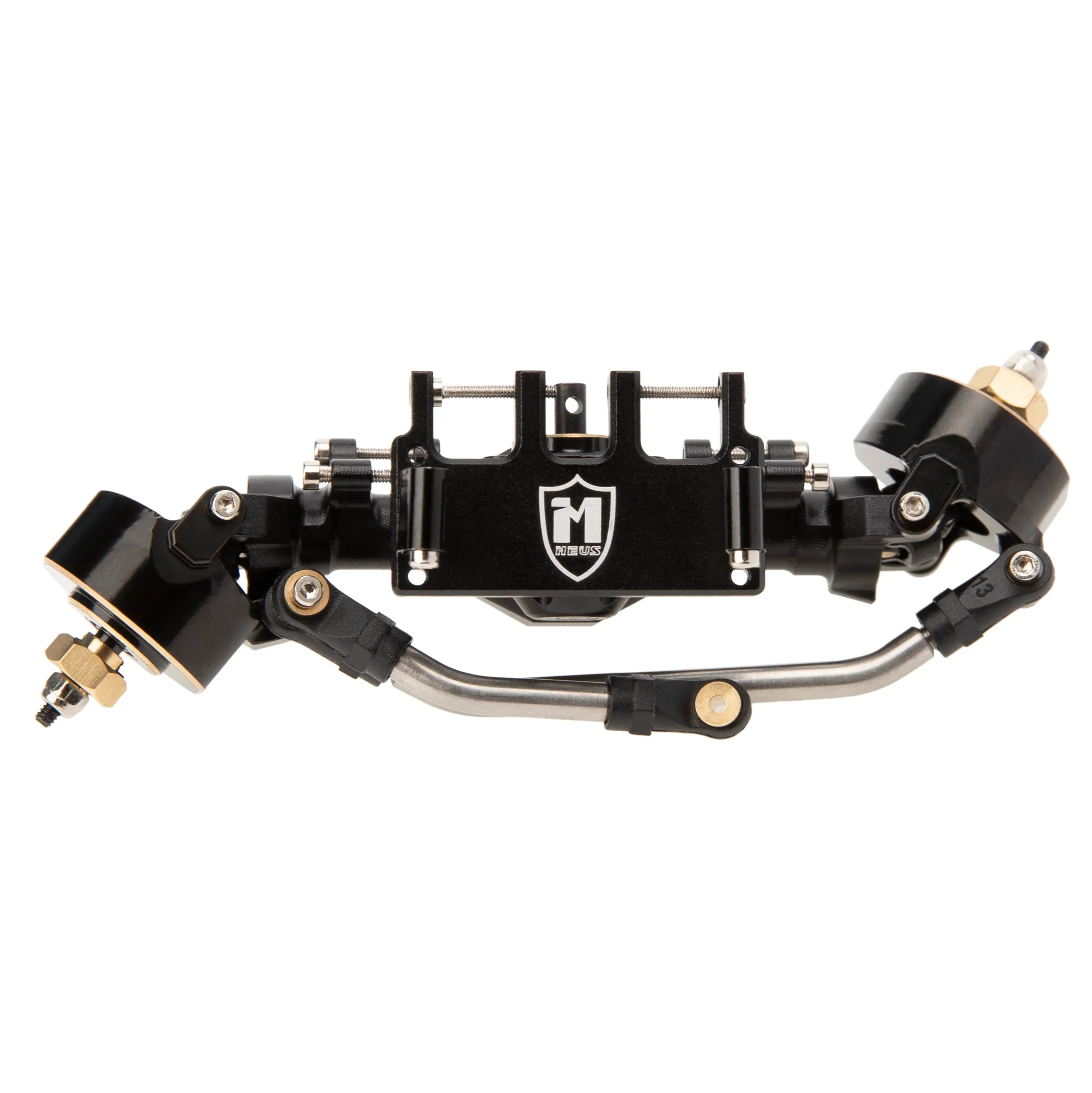 MEUS RACING Isokinetic 3-Section CVD Front and Rear Axles Maximum Steering Angle 52° Wider +5MM for Axial SCX24 Deadbolt C10 JLU Gladiator Bronco 1/24 RC Crawler Upgrade Parts (Black, Front and Rear) - Image 3