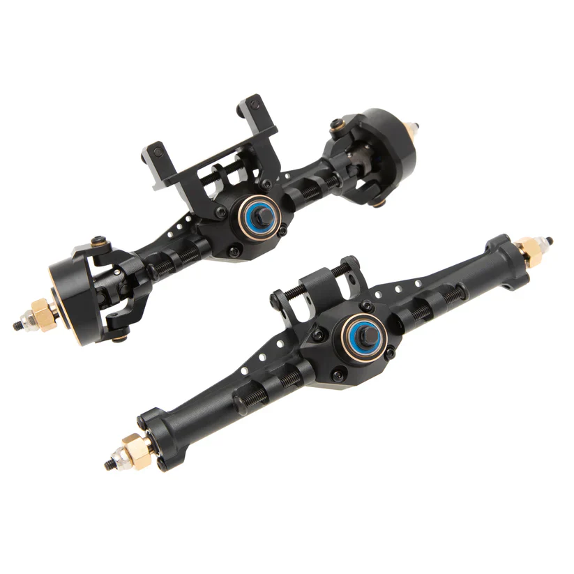 MEUS Racing Isokinetic 3-Section CVD Front and Rear Axles Maximum Steering Angle 52° Wider +5MM forTRX4M Upgrade 1/18 RC Crawler Car - BLACK - Image 2