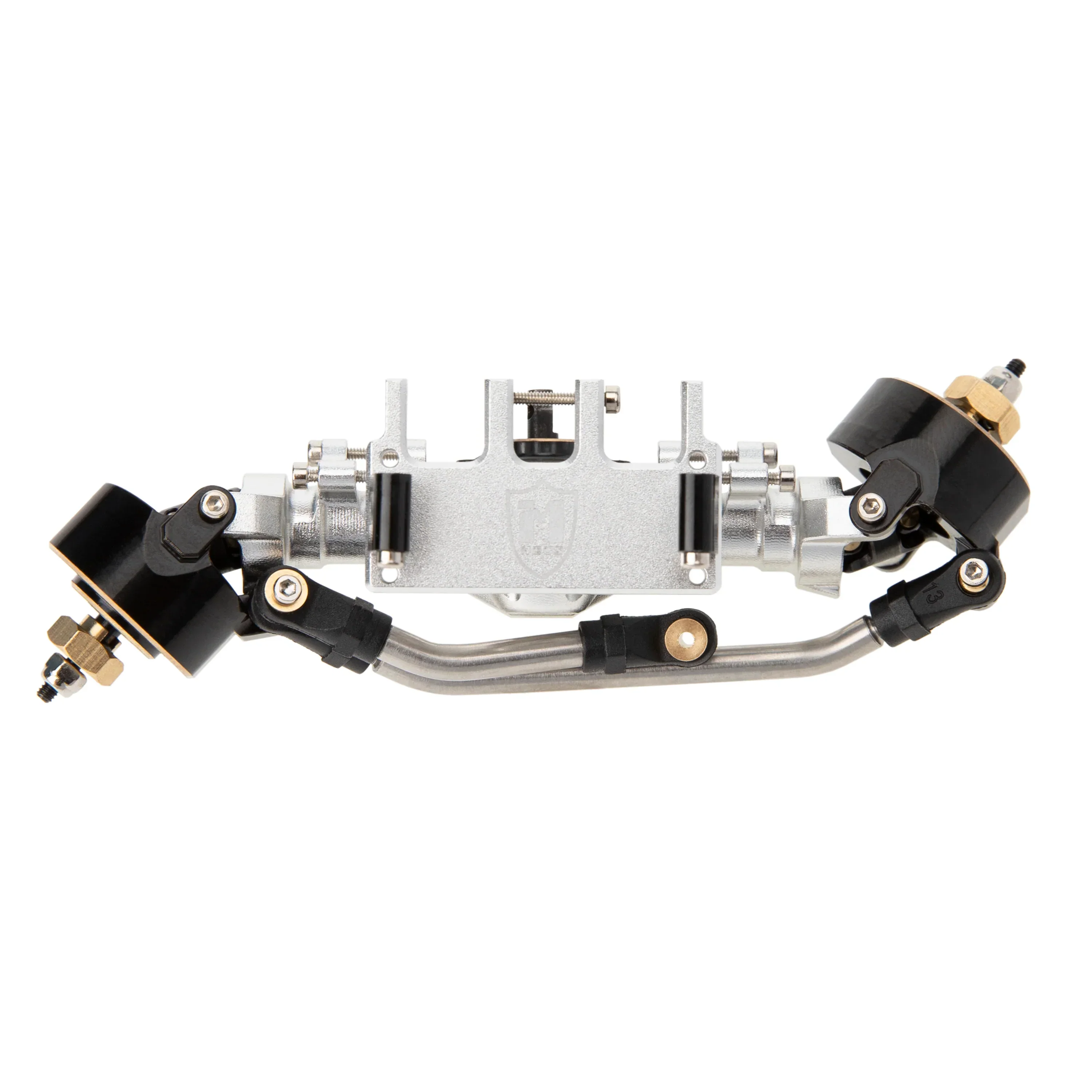 MEUS RACING Isokinetic 3-Section CVD Front Axles Maximum Steering Angle 52° Wider +5MM for Axial SCX24 Deadbolt C10 JLU Gladiator Bronco (Silver, Rear)