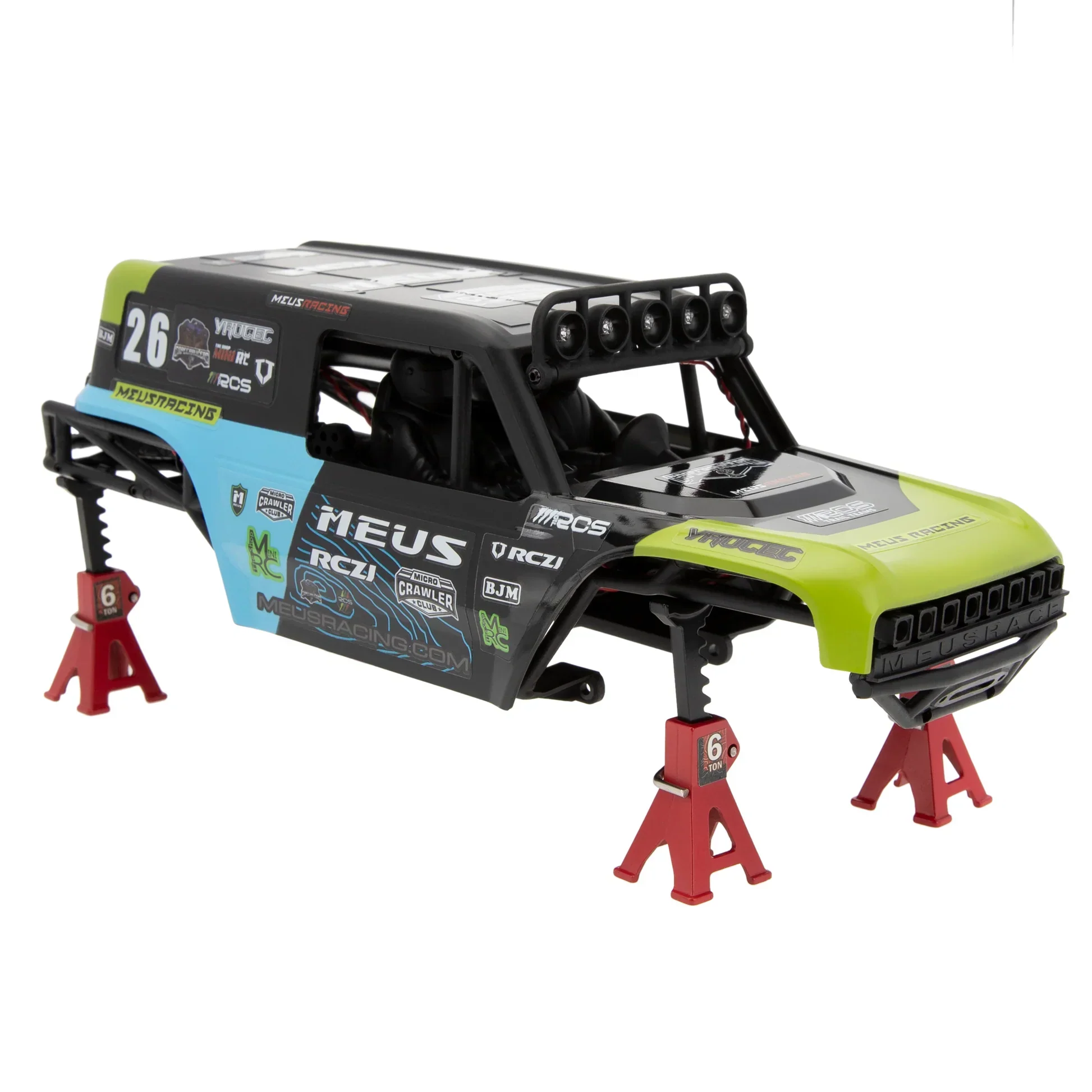 MEUS Racing MB18 Body & Chassis Frame Kit for TRX4M Defender Bronco K10 F150 High Trail - GREEN - Image 5