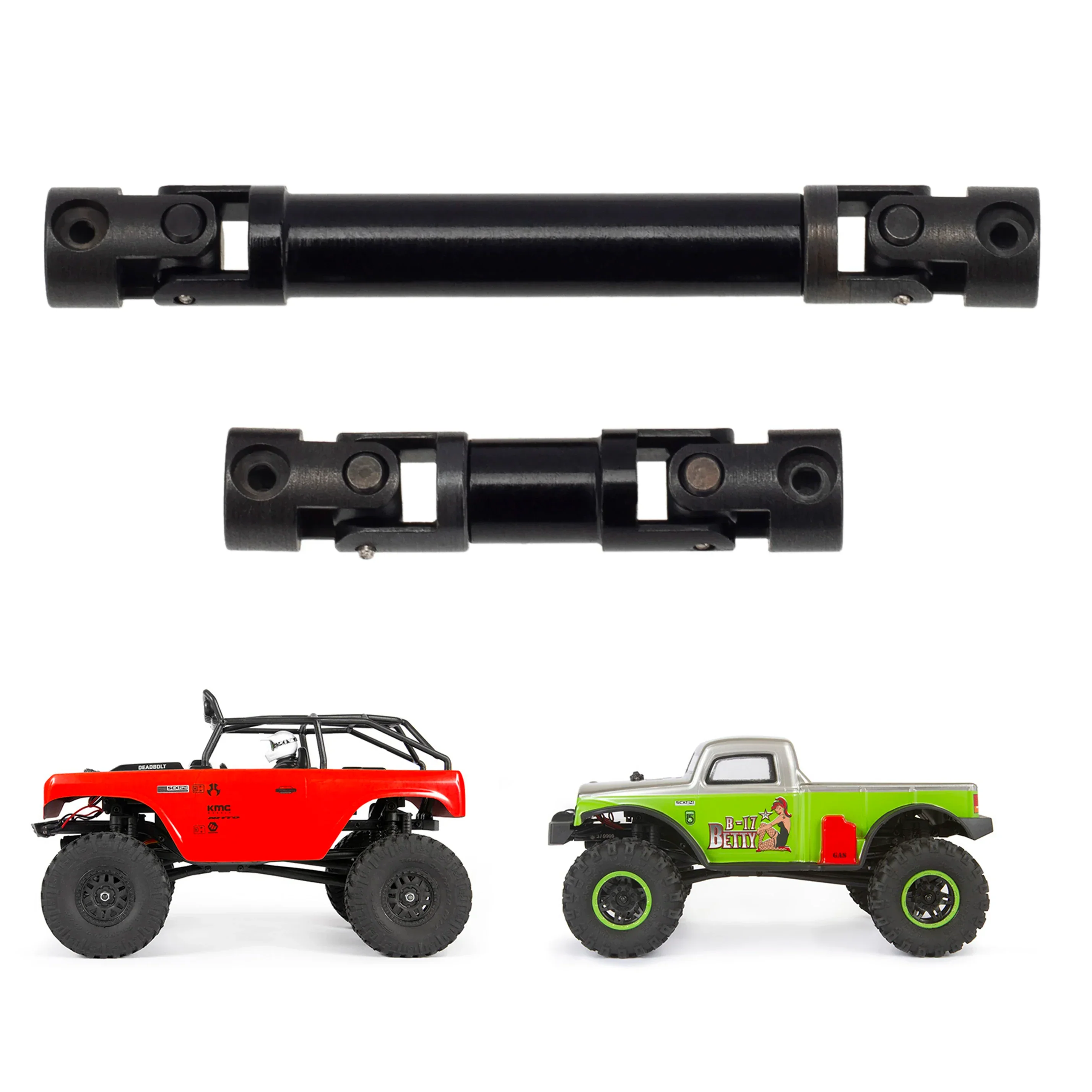 MEUS Racing Metal Front&Rear Drive Shaft for Axial 1/24 SCX24 90081 C10 Jeep Ford Bronco (Section A) - Image 8