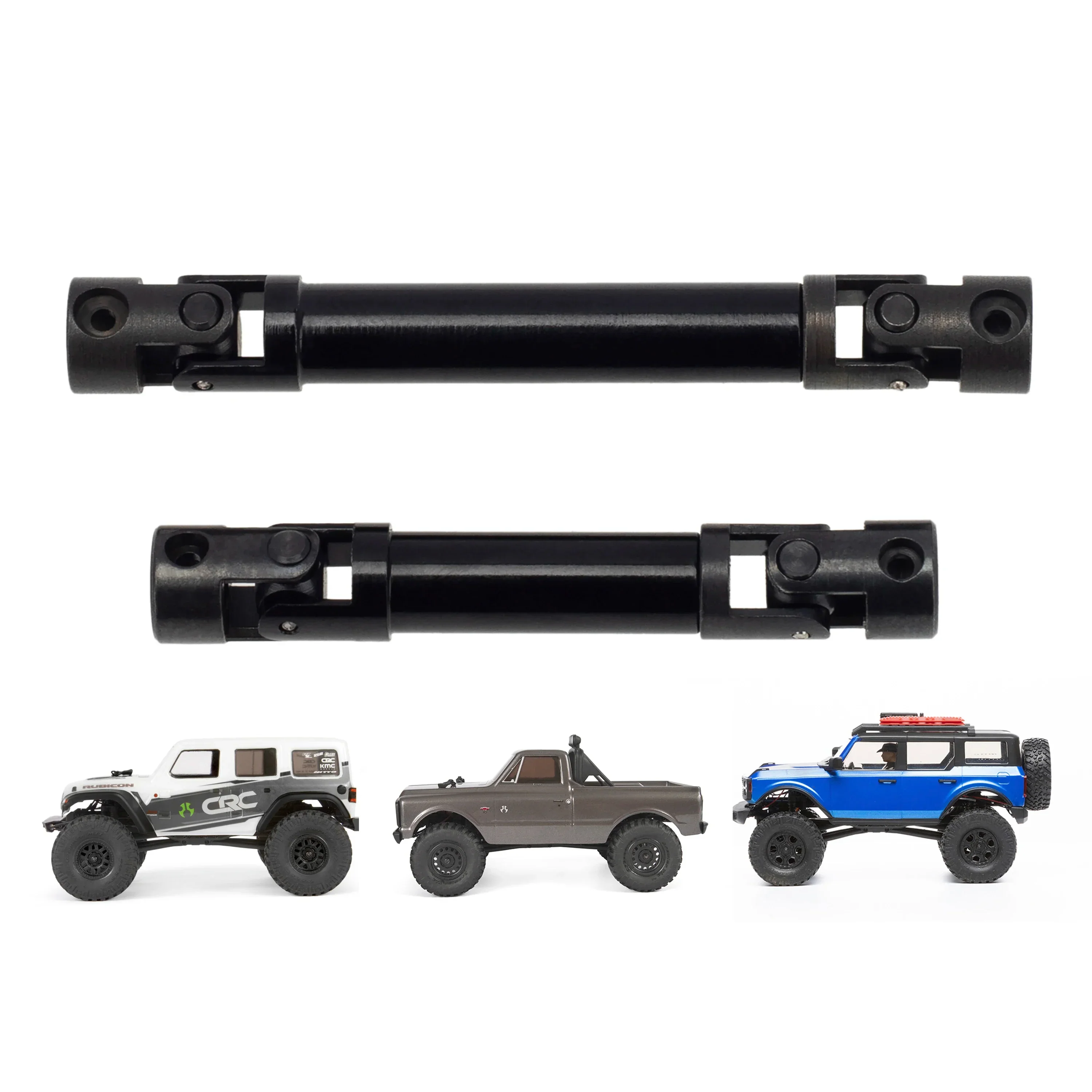 MEUS Racing Metal Front&Rear Drive Shaft for Axial 1/24 SCX24 90081 C10 Jeep Ford Bronco (Section B) - Image 7
