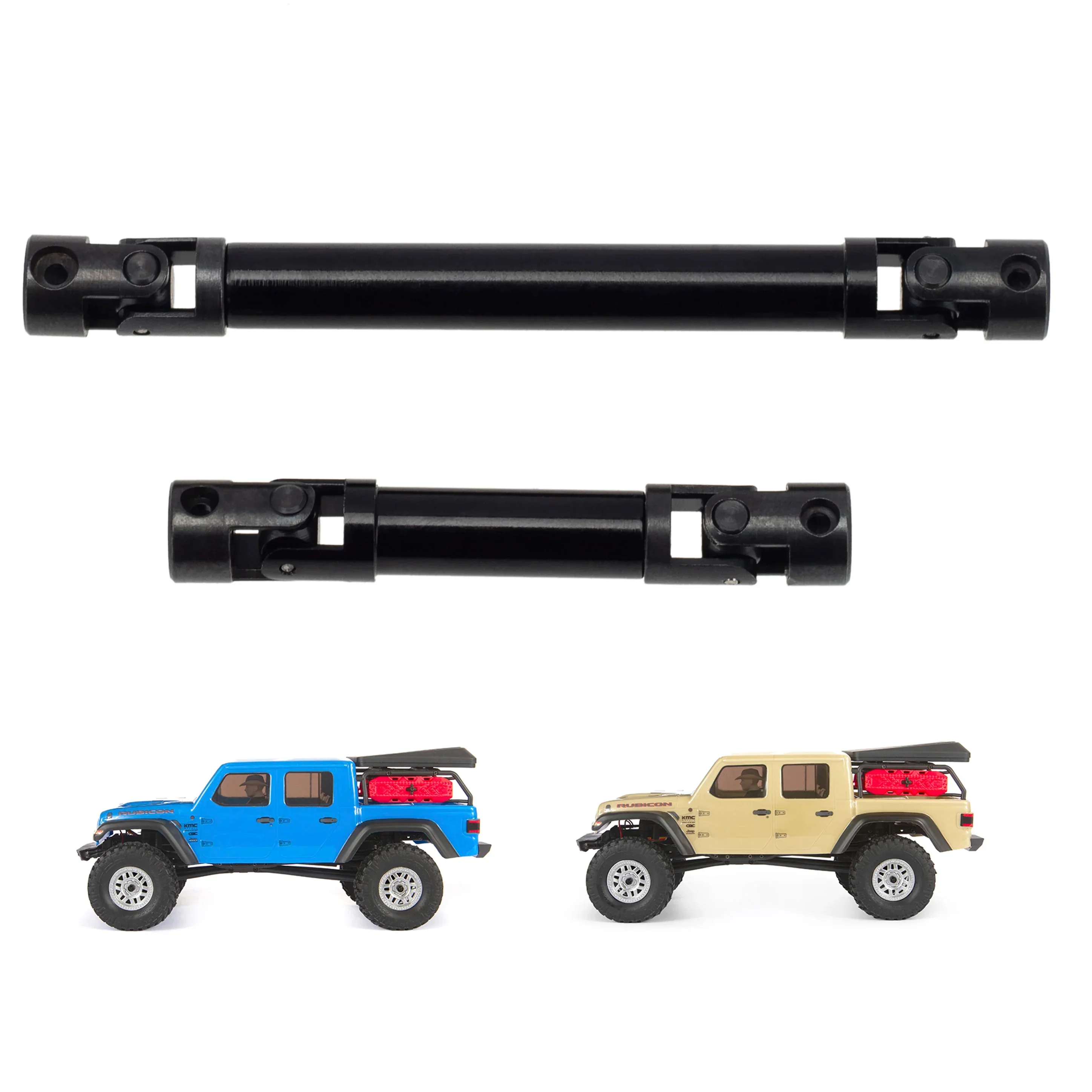 MEUS Racing Metal Front&Rear Drive Shaft for Axial 1/24 SCX24 90081 C10 Jeep Ford Bronco (Section C) - Image 7