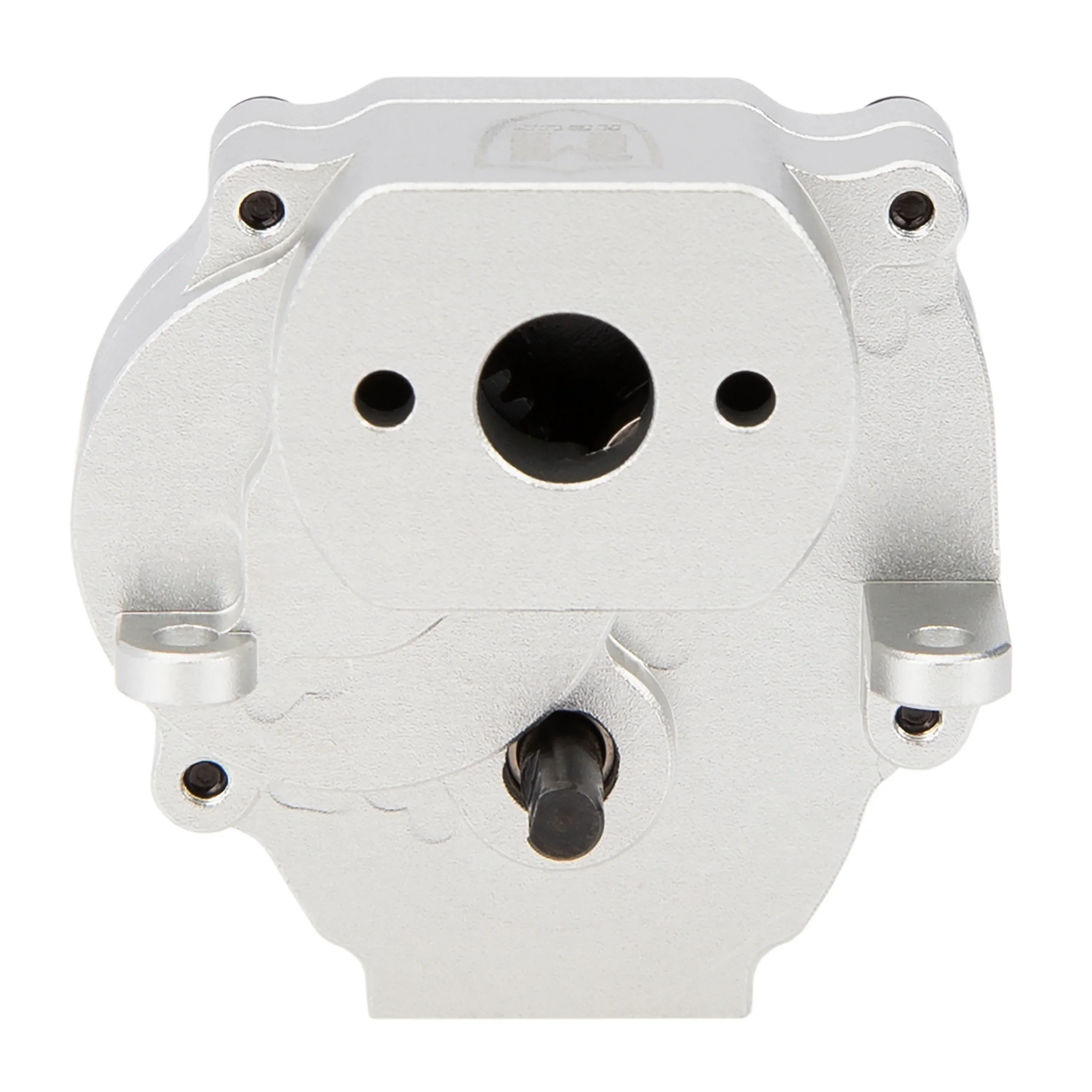 MEUS RACING Metal Gearbox Assembly Aluminum Transmission Housing with Steel Internal Gears for TRX-4M TRX4M 1/18 RC Crawler Car Upgrade Parts - SILVER