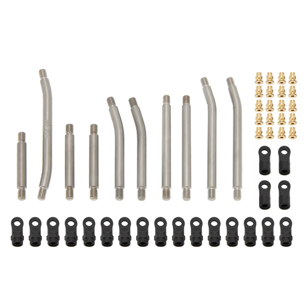 MEUS Racing Metal High Clearance Chassis & Steering Links for 1/24 SCX24 C10 Bronco Wrangler - Image 8