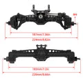 Meus Racing Plastic Nylon Portal Axles Front Rear Axle for Axial SCX10 SCX10 II 1/10 RC Car Upgrade Parts - Image 4