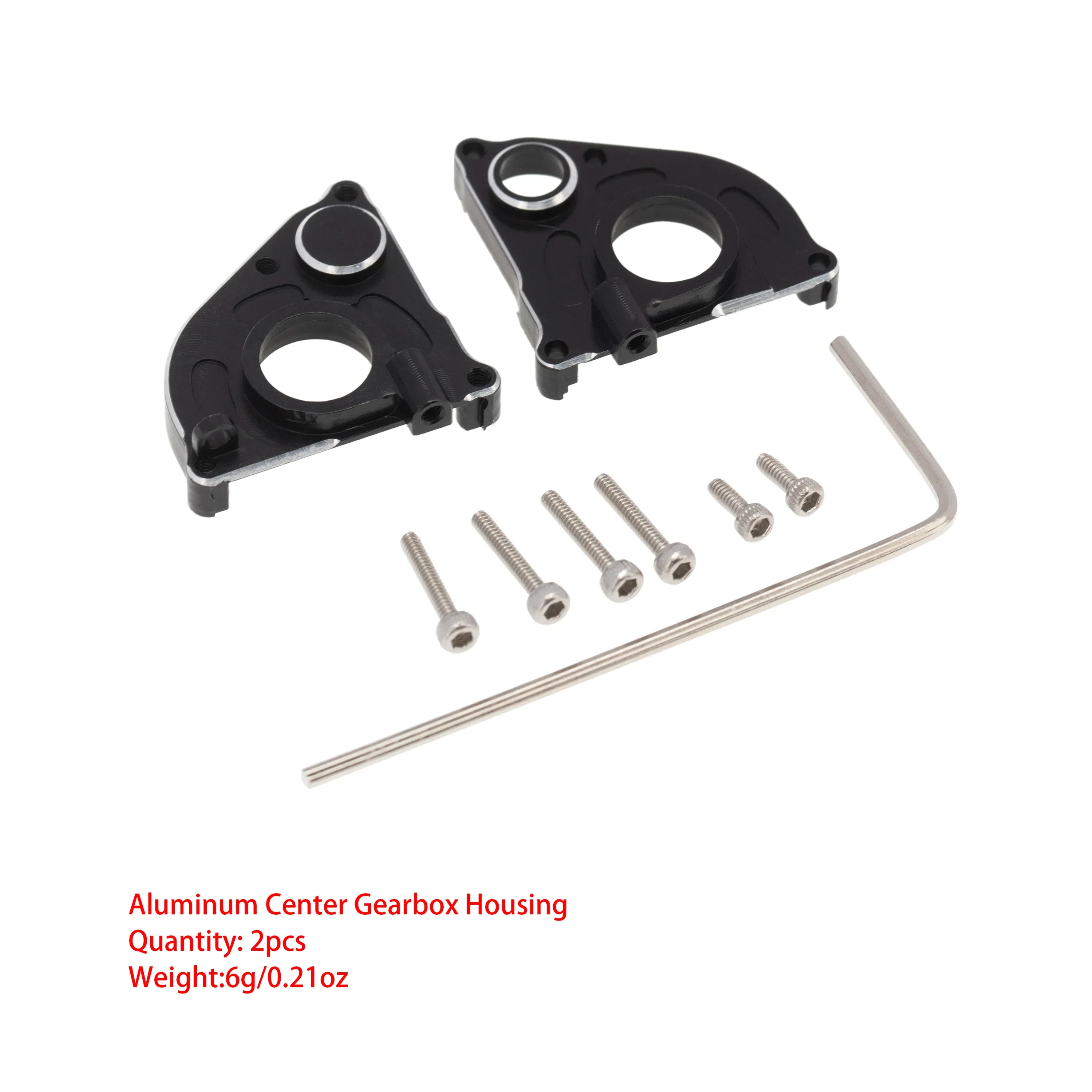 MEUS Racing RC Car Aluminum Alloy Medium Gearbox Shell Cover For 1/24 Axial SCX24 90081 DIY Replacement Upgrade Accessories