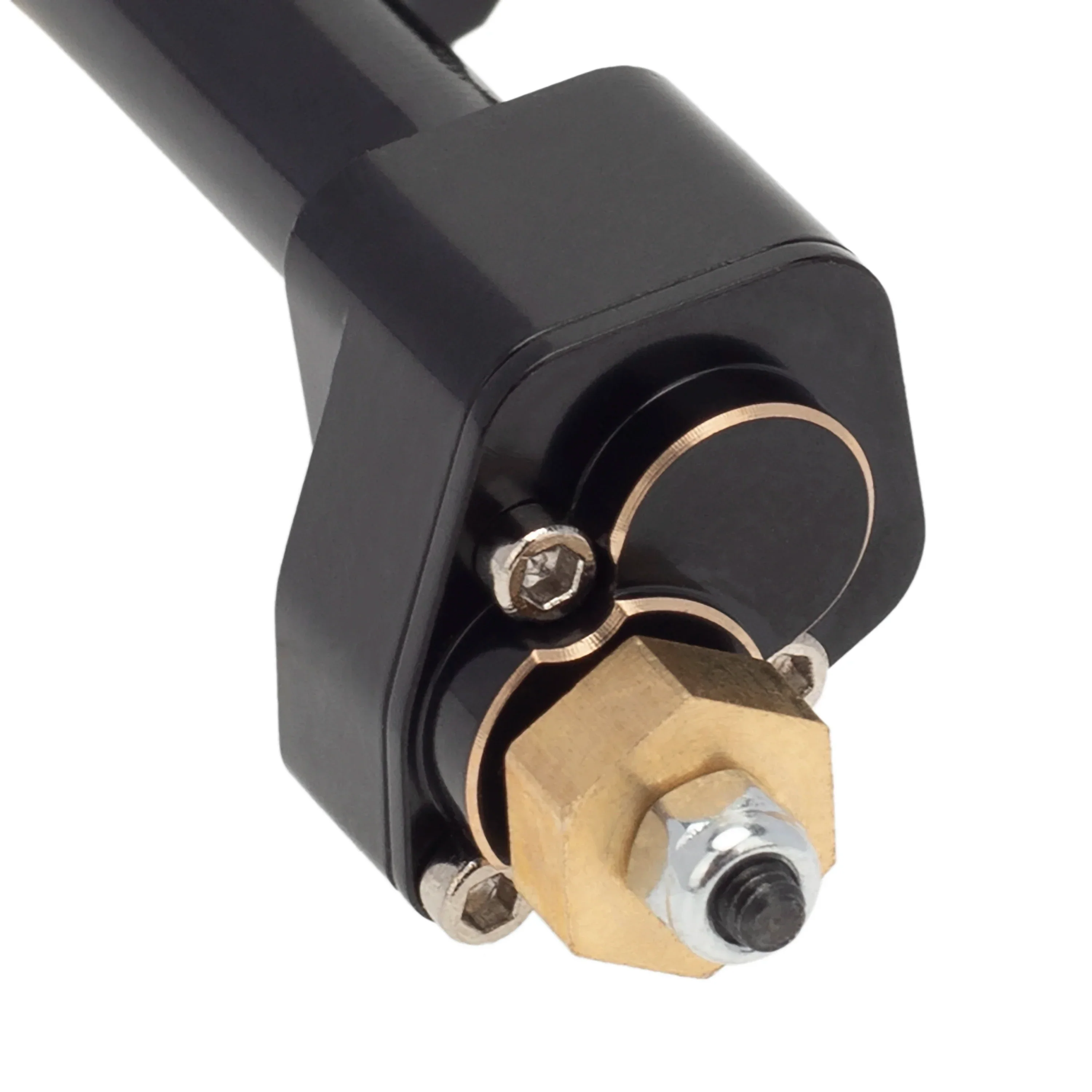 MEUS RACING RC Car CNC Front and Rear Portal Axle Kit Aluminum Steel & Brass Front and Rear Axle for 1/24 SCX24 90081 C10 Jeep RC Crawler Car - BLACK - Image 3