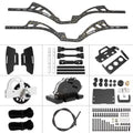 MEUS Racing RC LCG GOLD RUSH V2 Carbon Fiber Chassis & SCX10 Nylon Portal Axles & 313mm Links & Drive Shafts for 1/10 SCX10 Capra - Image 2