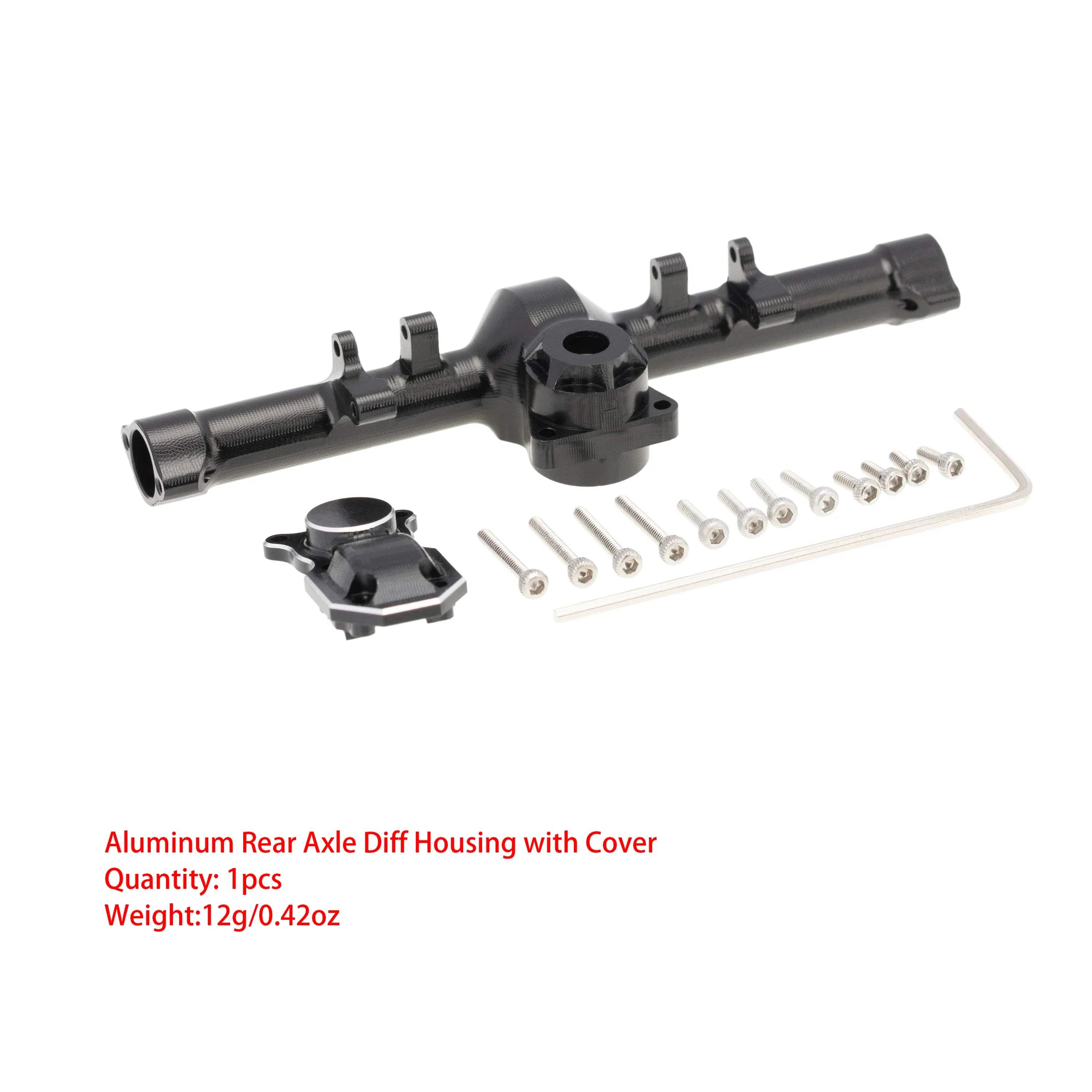 MEUS Racing Rear Axle Housing Cover with Back Cover for 1/24 Axial SCX24 (Rear axle)
