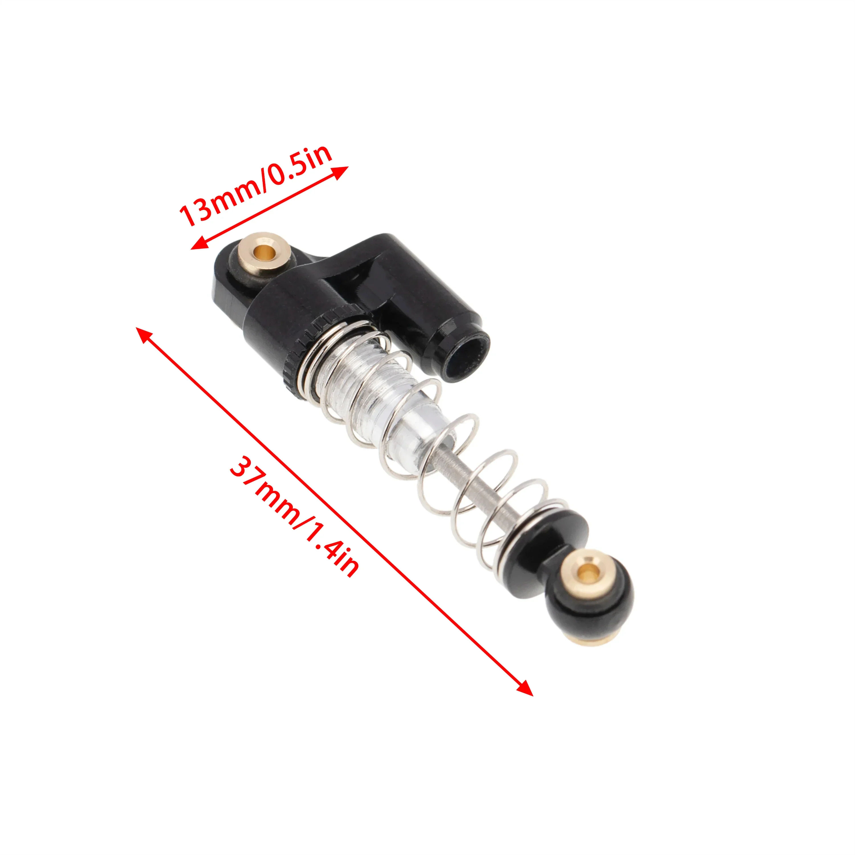 MEUS Racing Remote Control Cars Threaded Shocks for Axial SCX24 AXI00002 1/24 RC Truck Crawlers Parts (Black) - Image 4