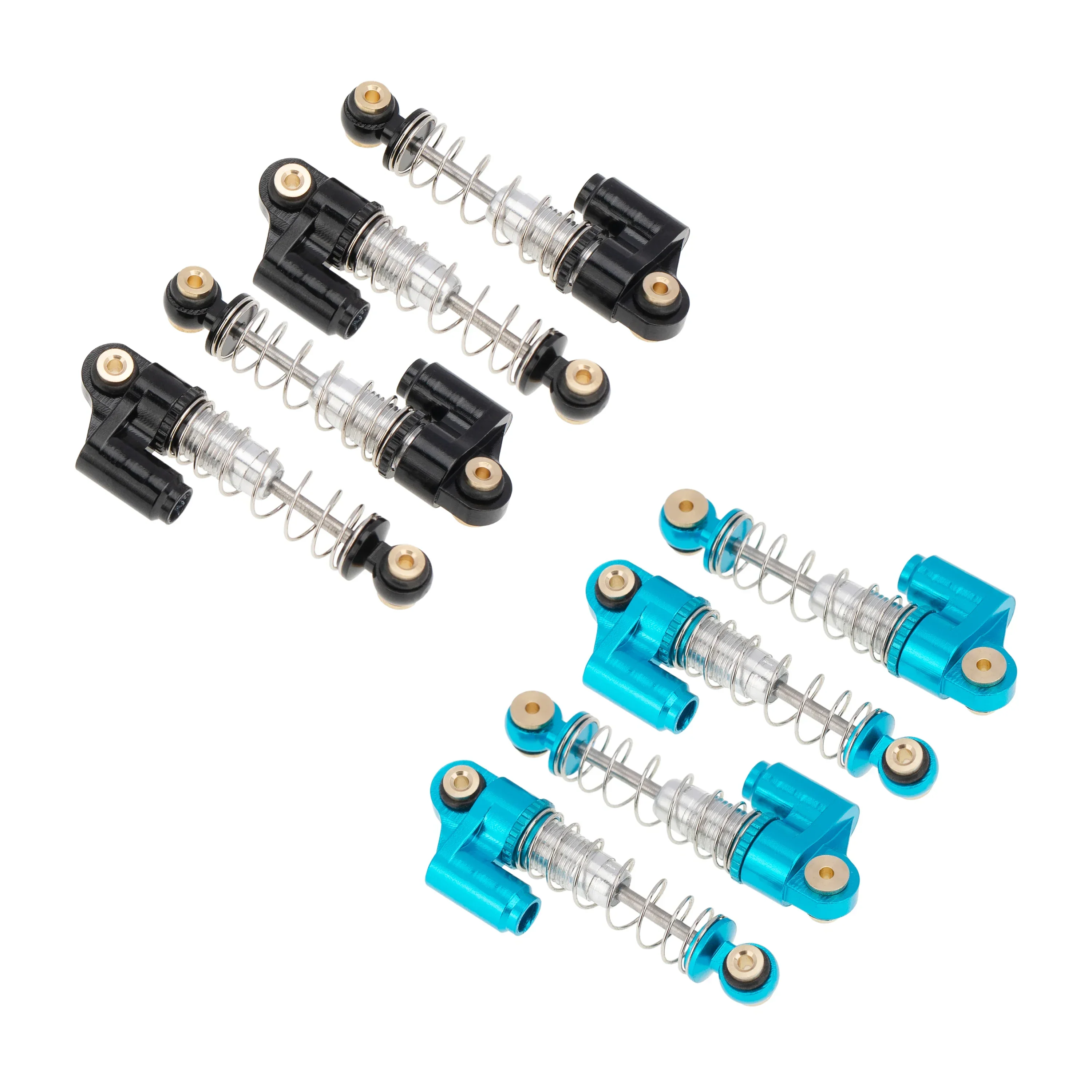 MEUS Racing Remote Control Cars Threaded Shocks for Axial SCX24 AXI00002 1/24 RC Truck Crawlers Parts (Blue) - Image 6