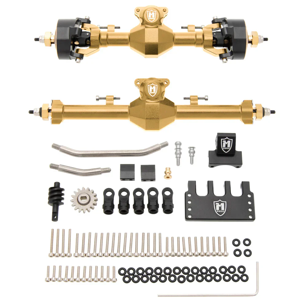 MEUS Racing SCX24 Metal Isokinetic Front and Rear Axles with 3-Section CVDs for 1/24 SCX24 Deadbolt C10 JLU Gladiator - Image 3