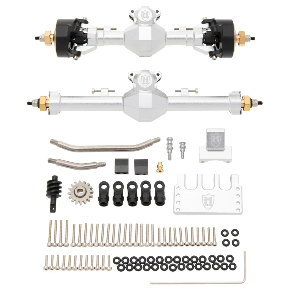 MEUS Racing SCX24 Metal Isokinetic Front and Rear Axles with 3-Section CVDs for 1/24 SCX24 Deadbolt C10 JLU Gladiator - Image 4