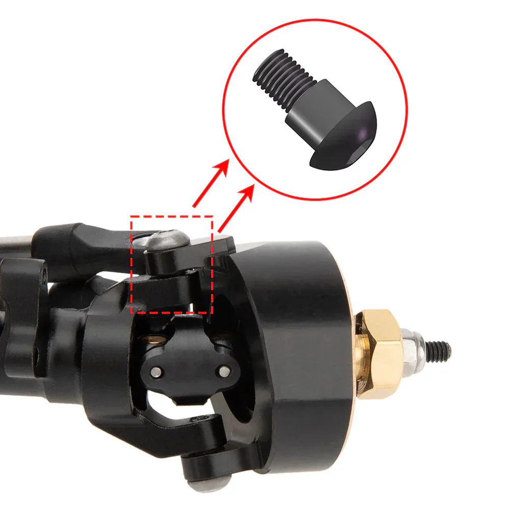 MEUS Racing SCX24 Metal V2 Isokinetic Front Rear Axles +5MM Isokinetic 3-Section CVD With 52° Steering Angle for 1/24 SCX24 - Image 16