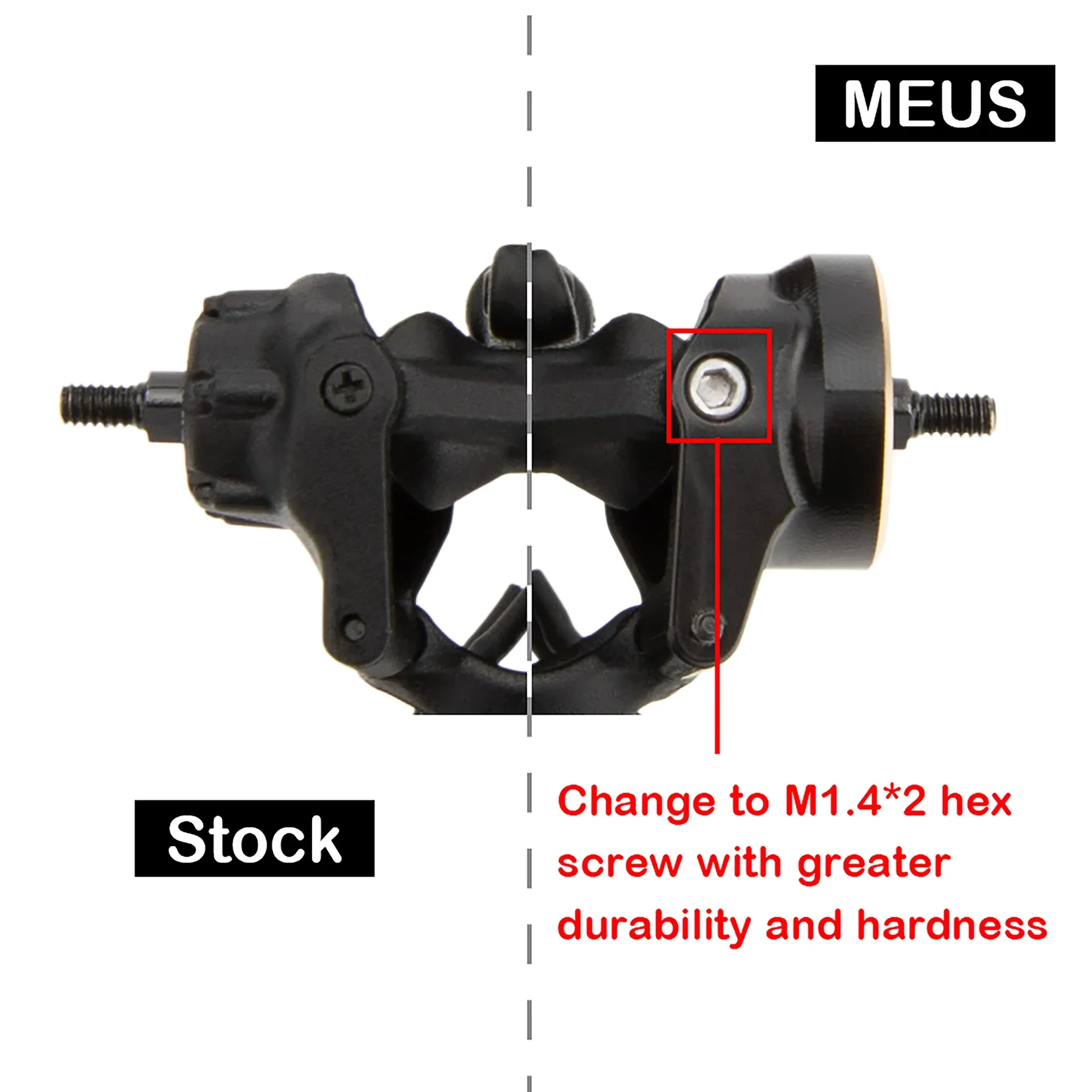MEUS Racing SCX30 Brass Steering Knuckles for Axial SCX30 - Image 3