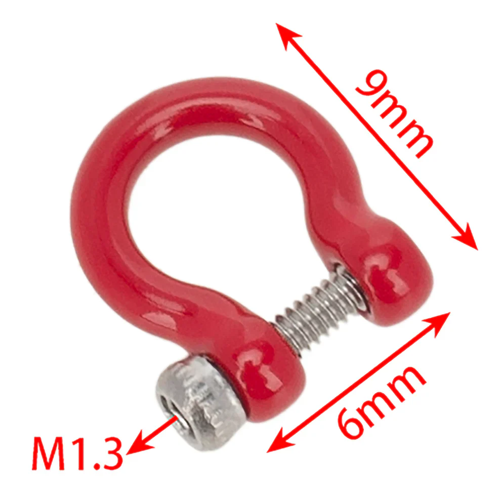 MEUS Racing Simulation U-shaped Metal Shackle Trailer hook for SCX24 TRX4M - Model A Round - Image 6