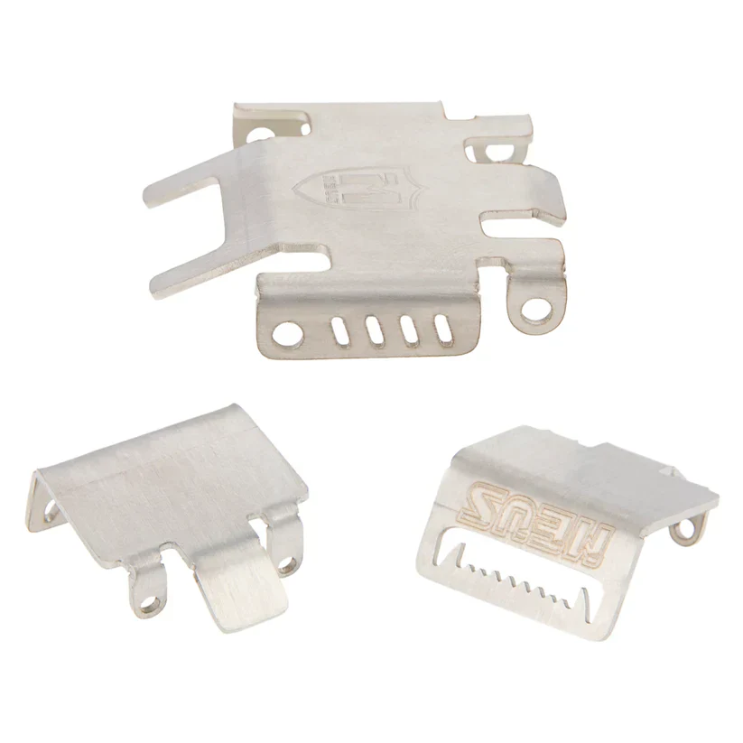 Meus Racing Stainless Steel Chassis Armor Axle Protector Set for 1/18 TRX4M - Image 2